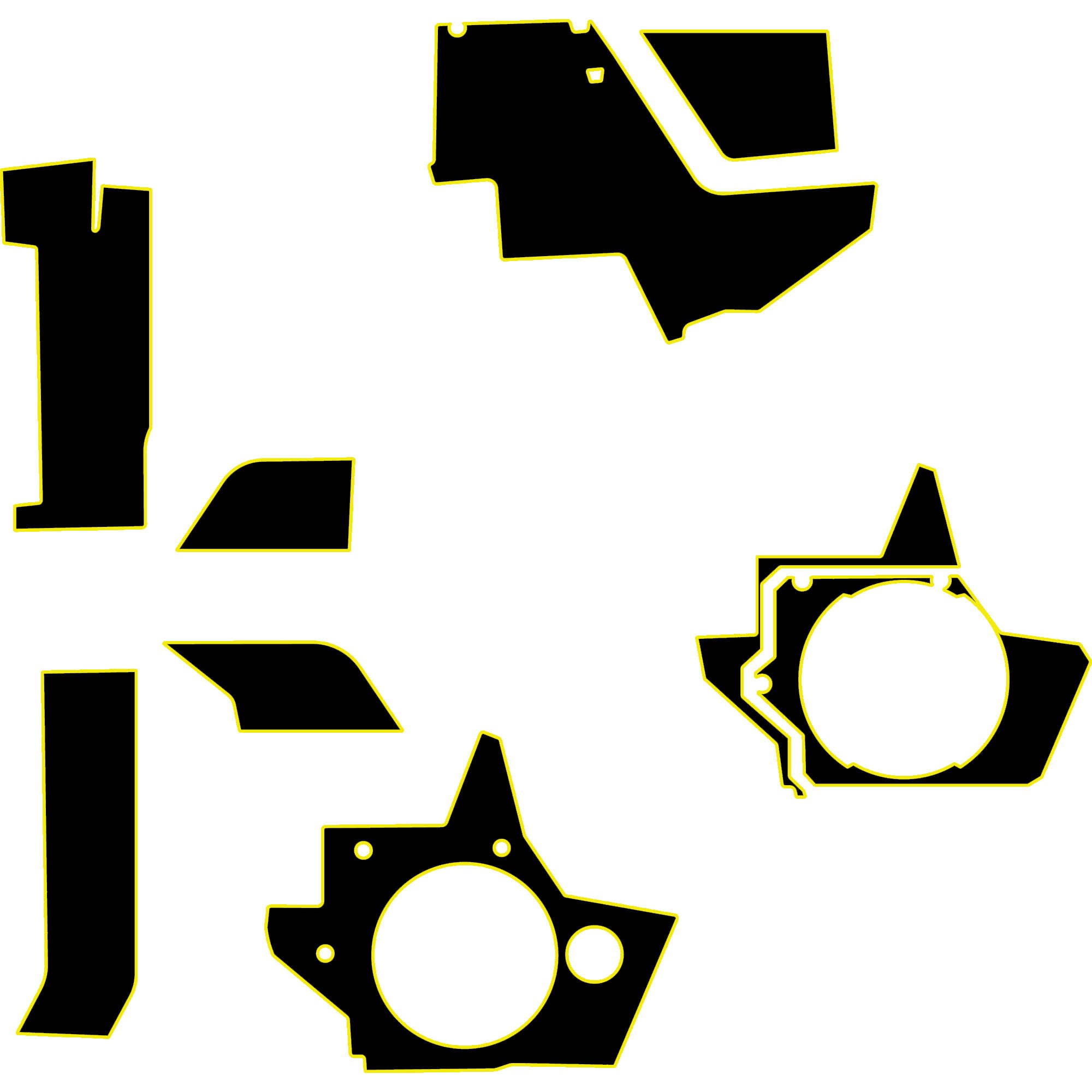 Polaris Xpedition - 2 & 4 Seat Interior Armor Kit - OEM