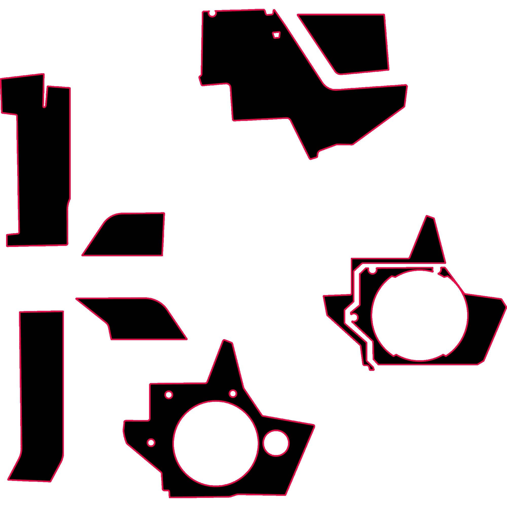 Polaris Xpedition - 2 & 4 Seat Interior Armor Kit - OEM