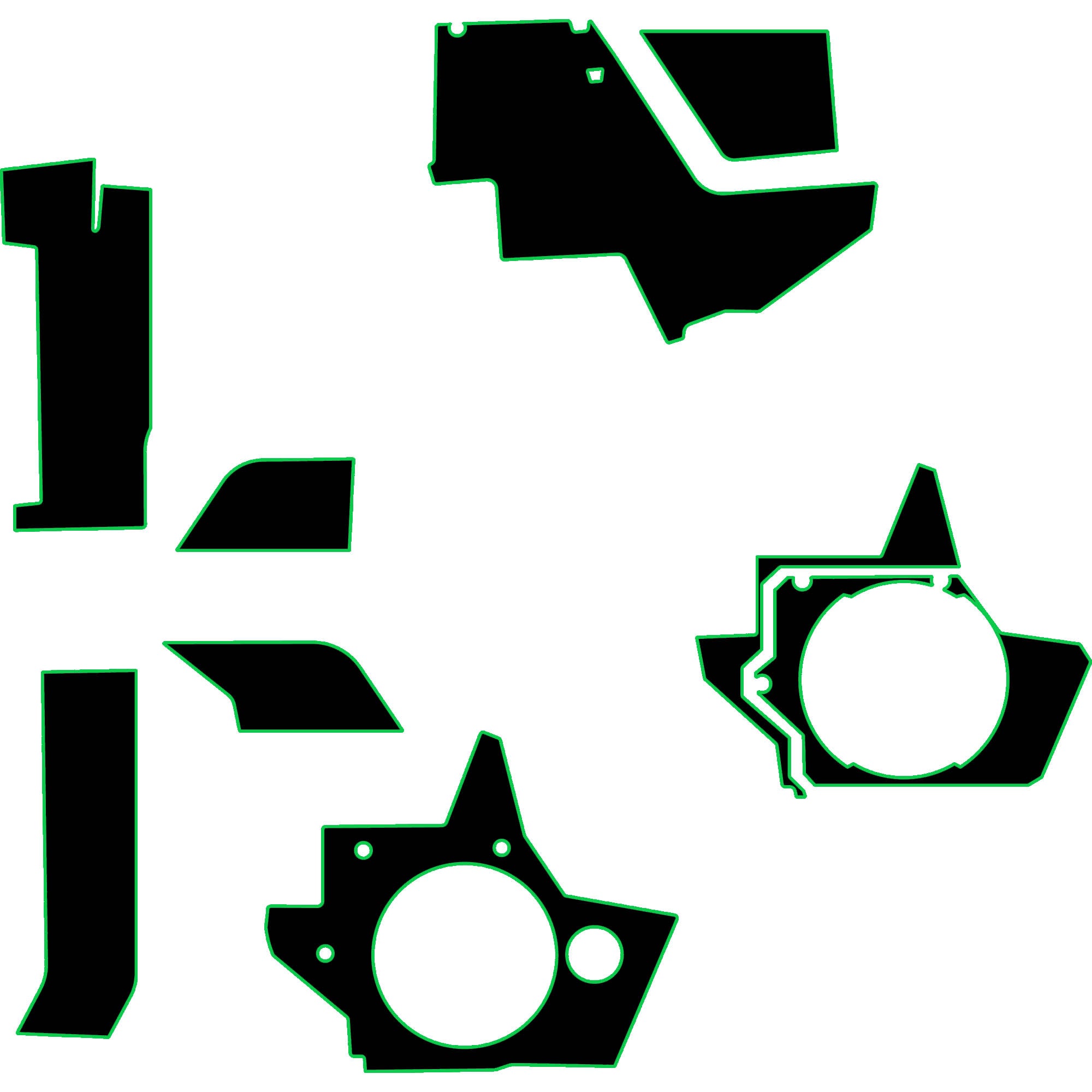 Polaris Xpedition - 2 & 4 Seat Interior Armor Kit - OEM