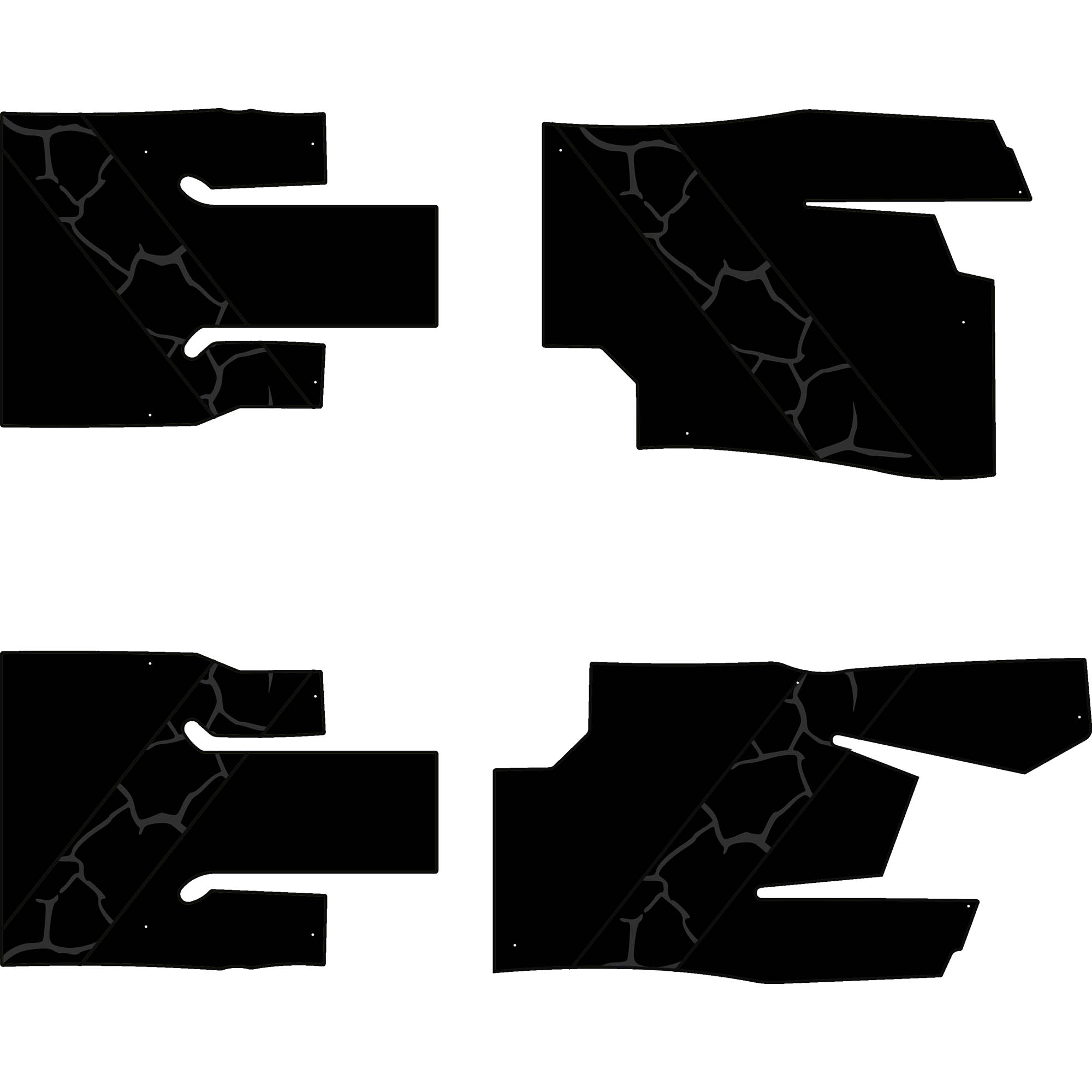 Can-Am Commander - 4 Seat Floor Mats - OEM