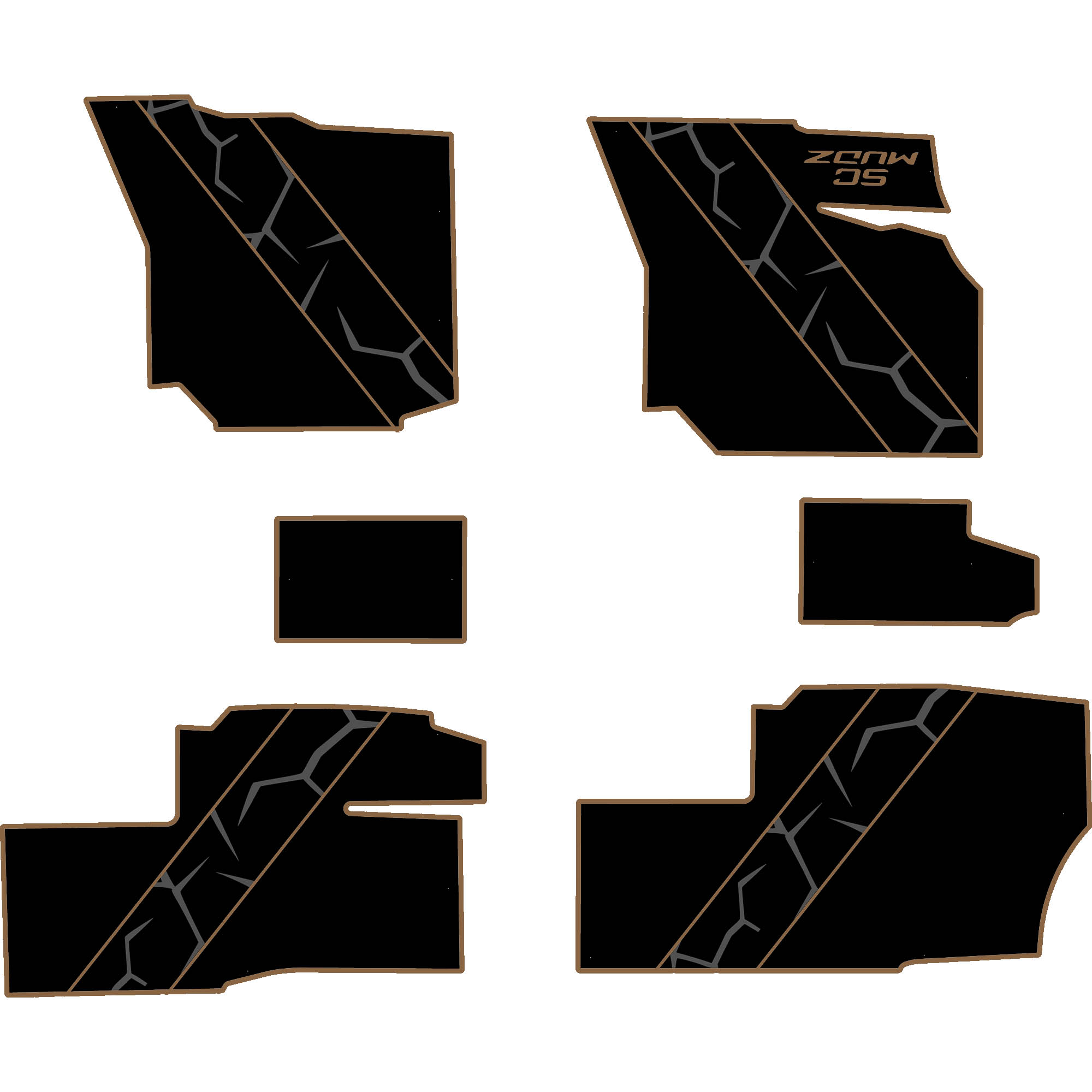 Polaris Ranger 1500 - 4 Seat Floor Mats - OEM