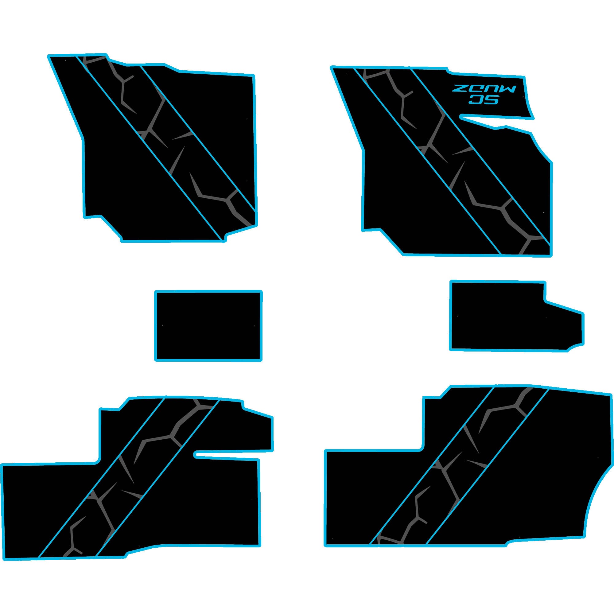 Polaris Ranger 1500 - 4 Seat Floor Mats - OEM