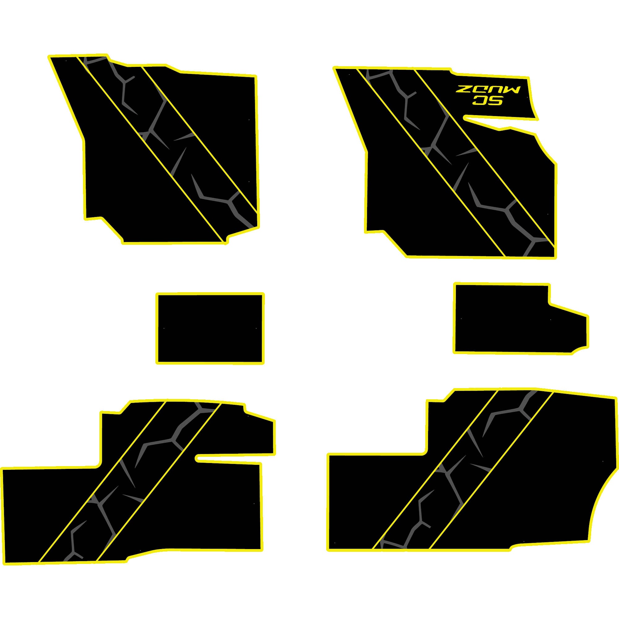 Polaris Ranger 1500 - 4 Seat Floor Mats - OEM