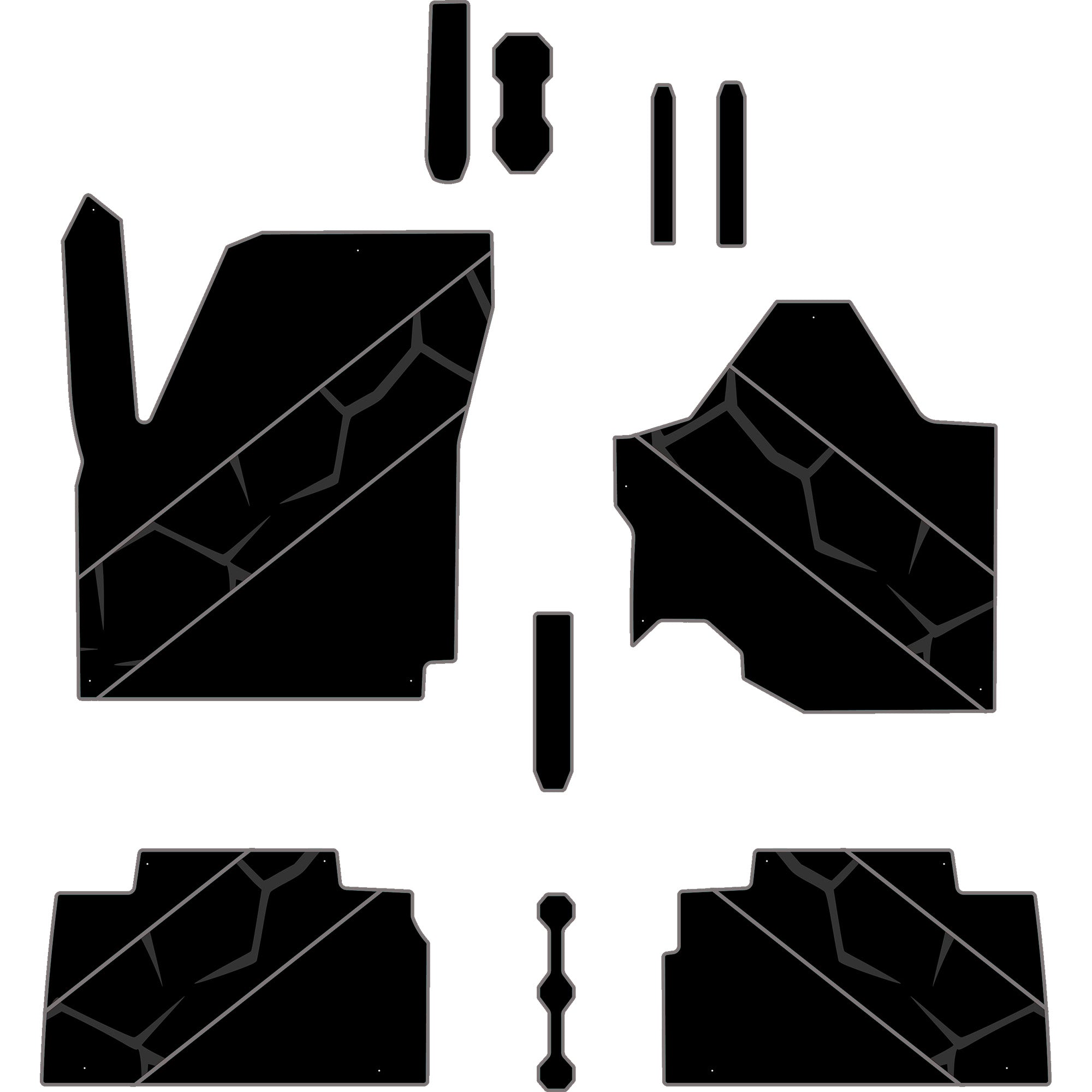 2024-2025 Can-Am Maverick R - 4 Seat Floor Mats - OEM