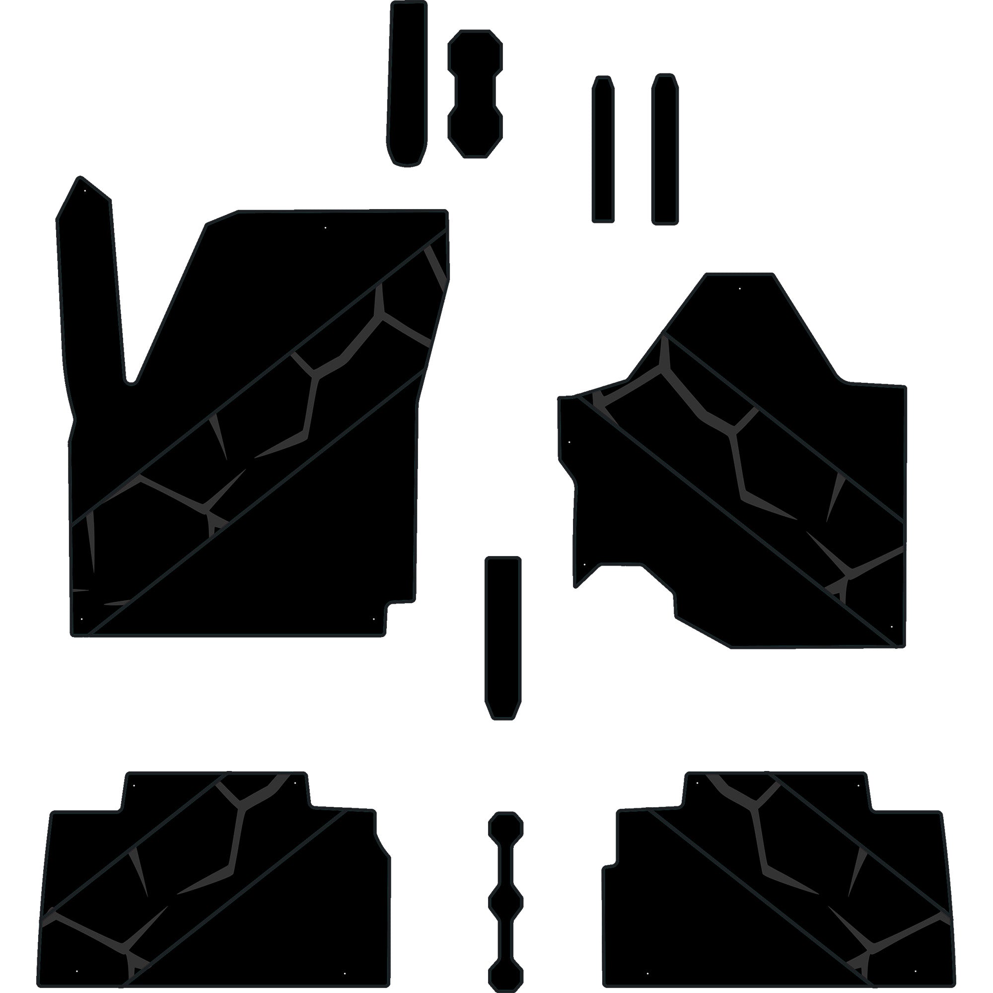 2024-2025 Can-Am Maverick R - 4 Seat Floor Mats - OEM