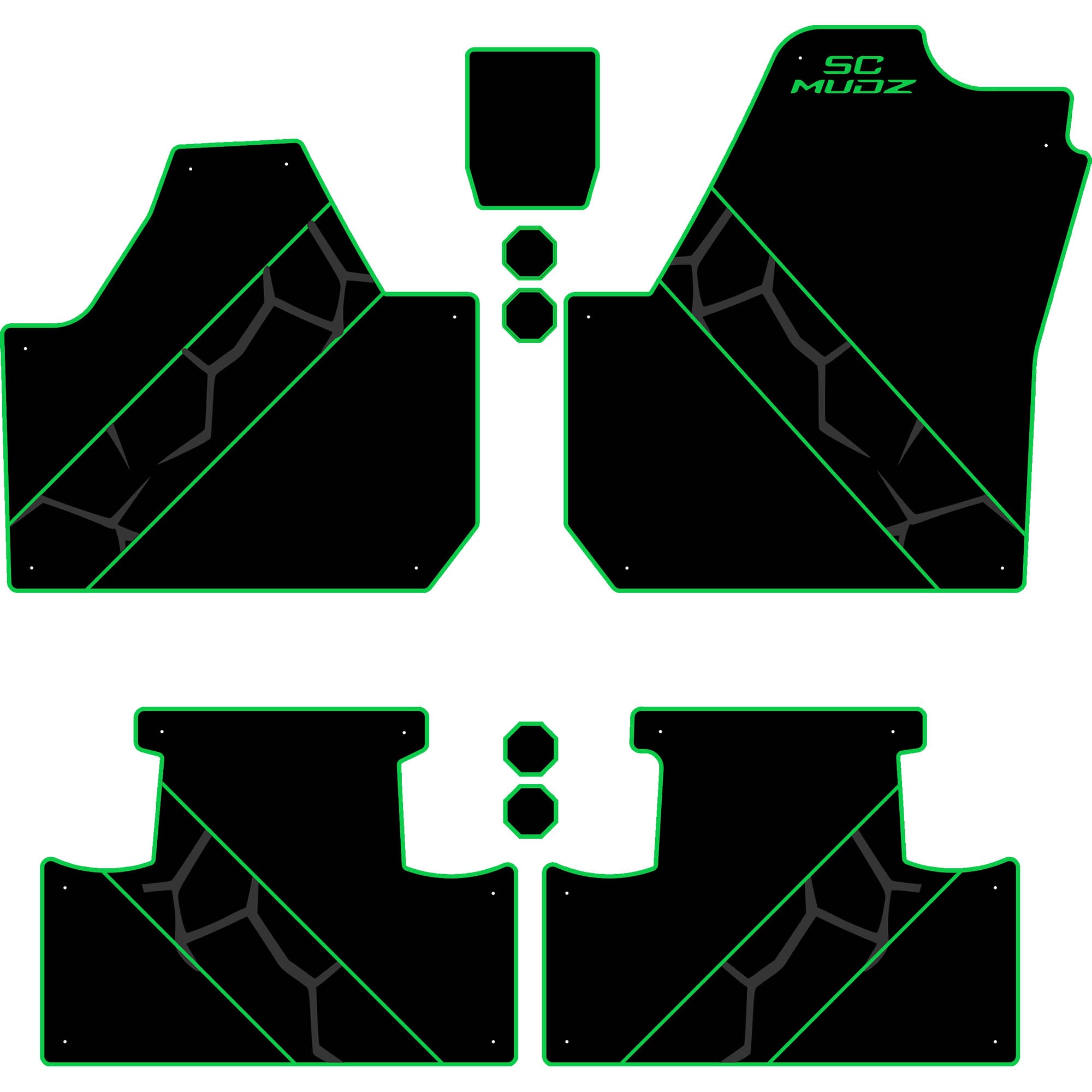 Can-Am Maverick X3 - 4 Seat Floor Mats - OEM