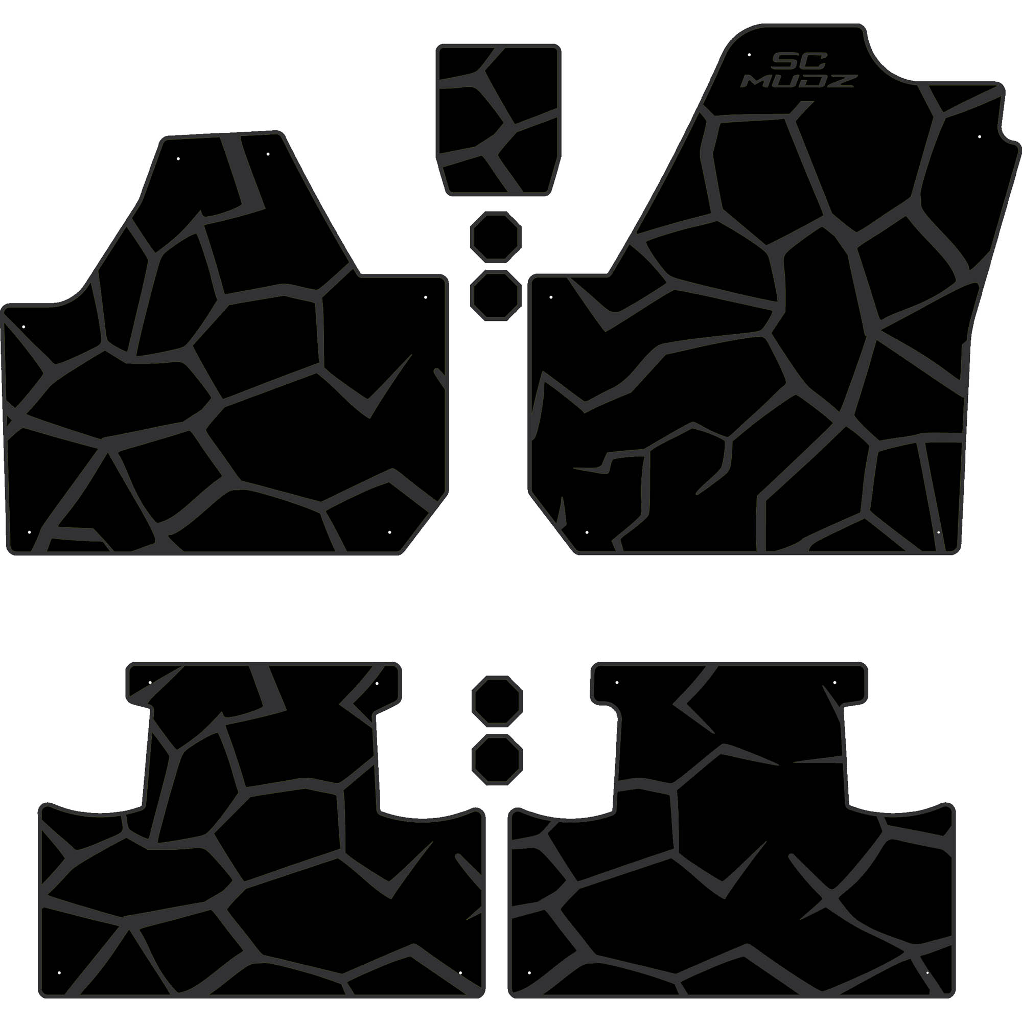 Can-Am Maverick X3 - 4 Seat Floor Mats - OEM