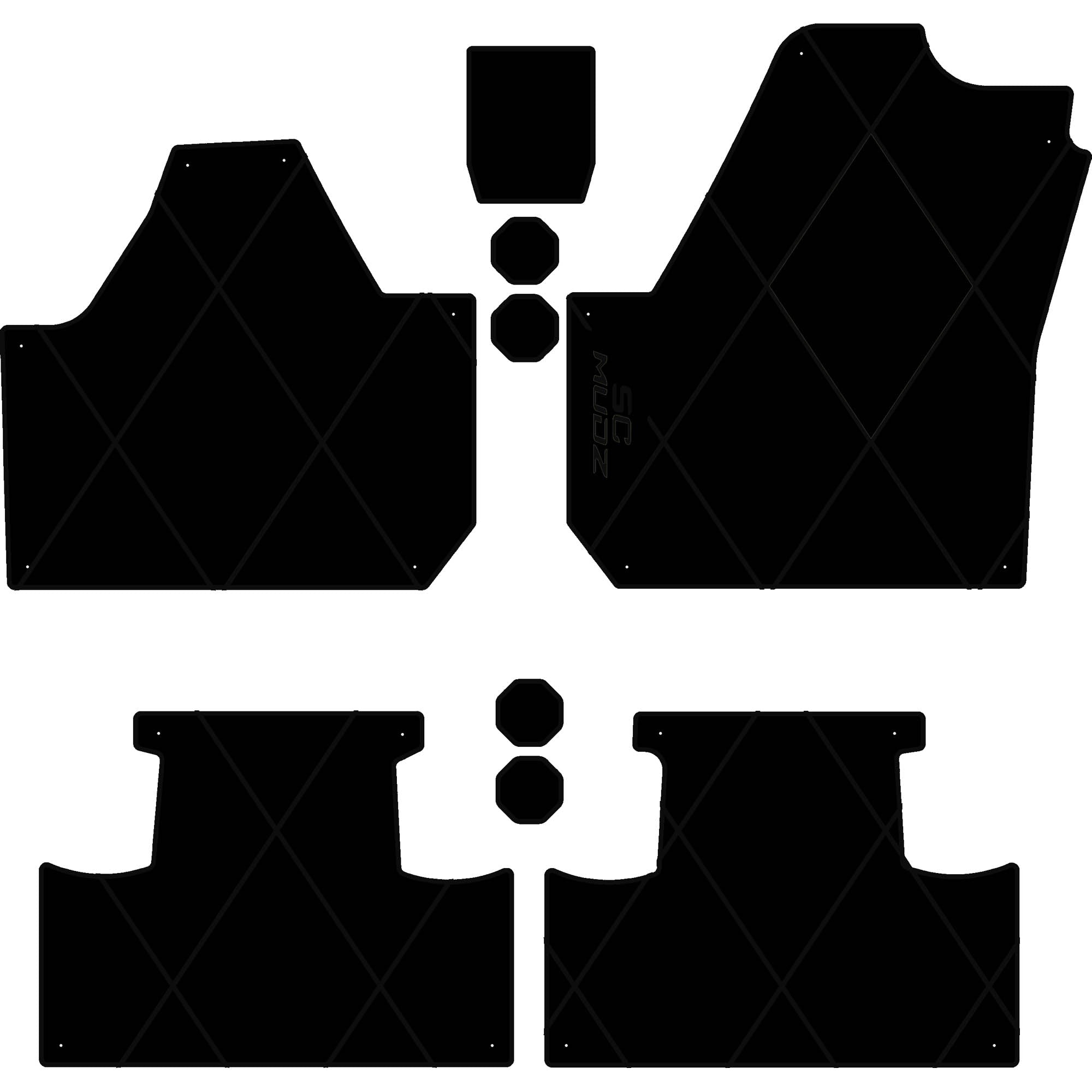 Can-Am Maverick X3 - 4 Seat Floor Mats - OEM