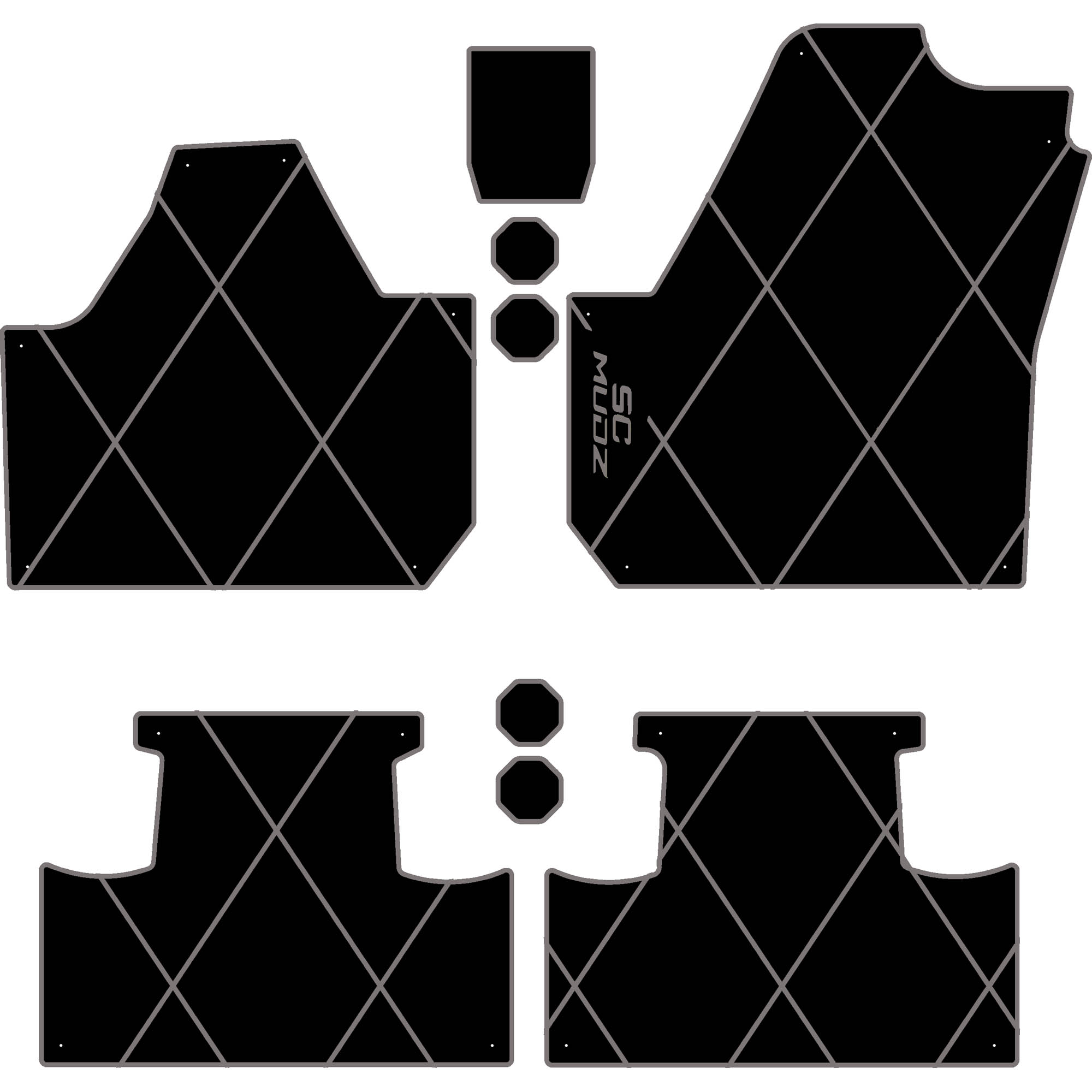 Can-Am Maverick X3 - 4 Seat Floor Mats - OEM