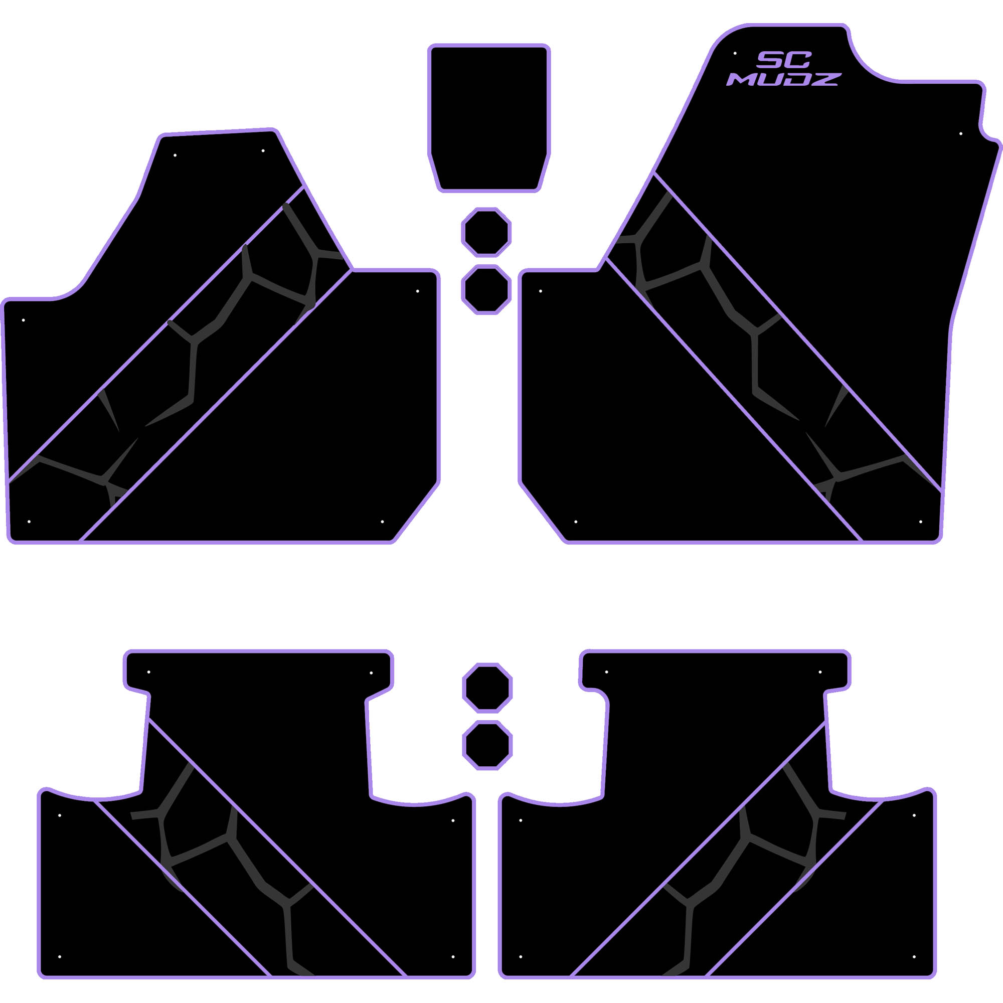 Can-Am Maverick X3 - 4 Seat Floor Mats - OEM