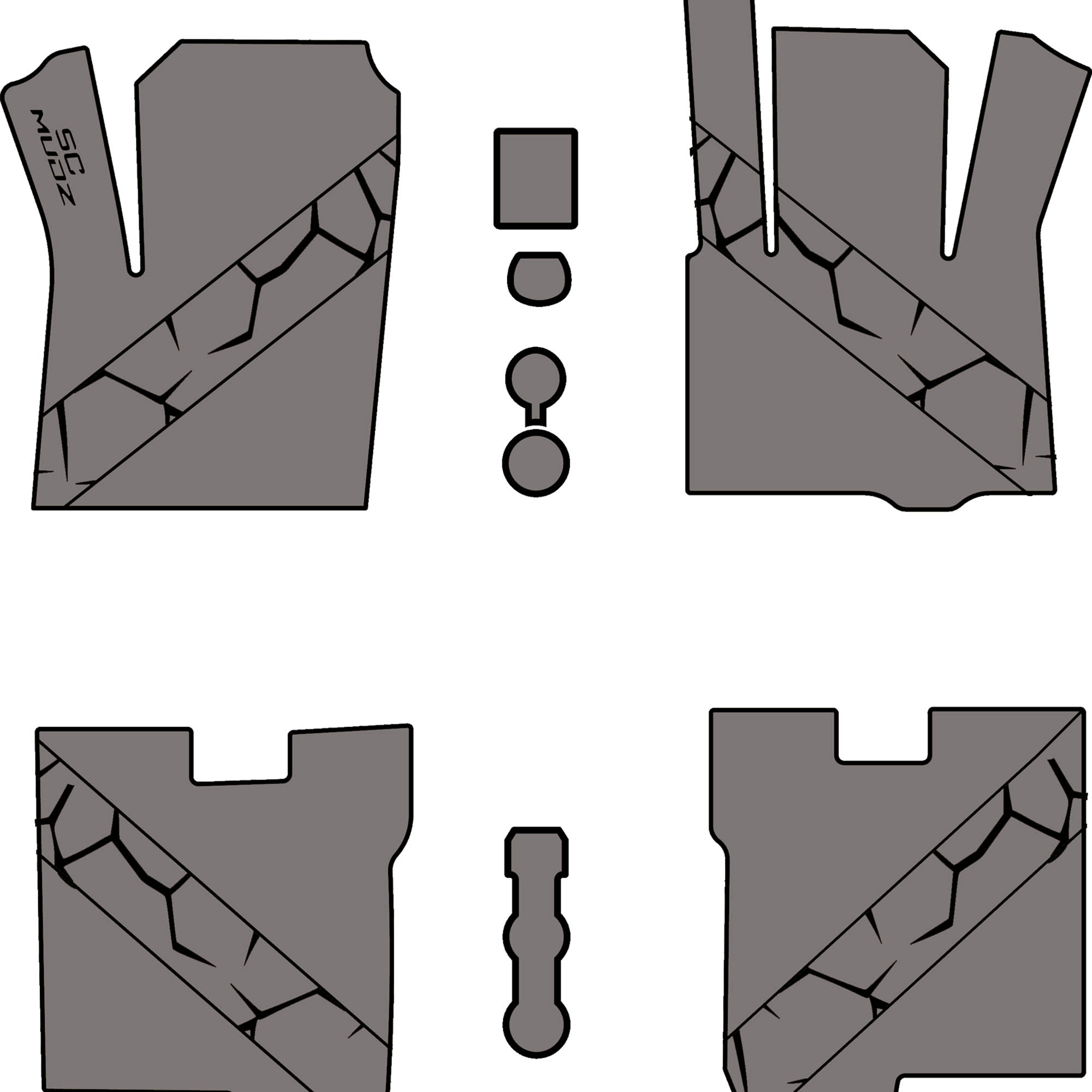 2022-2026 Polaris RZR Pro R - 4 Seat Floor Mats - OEM