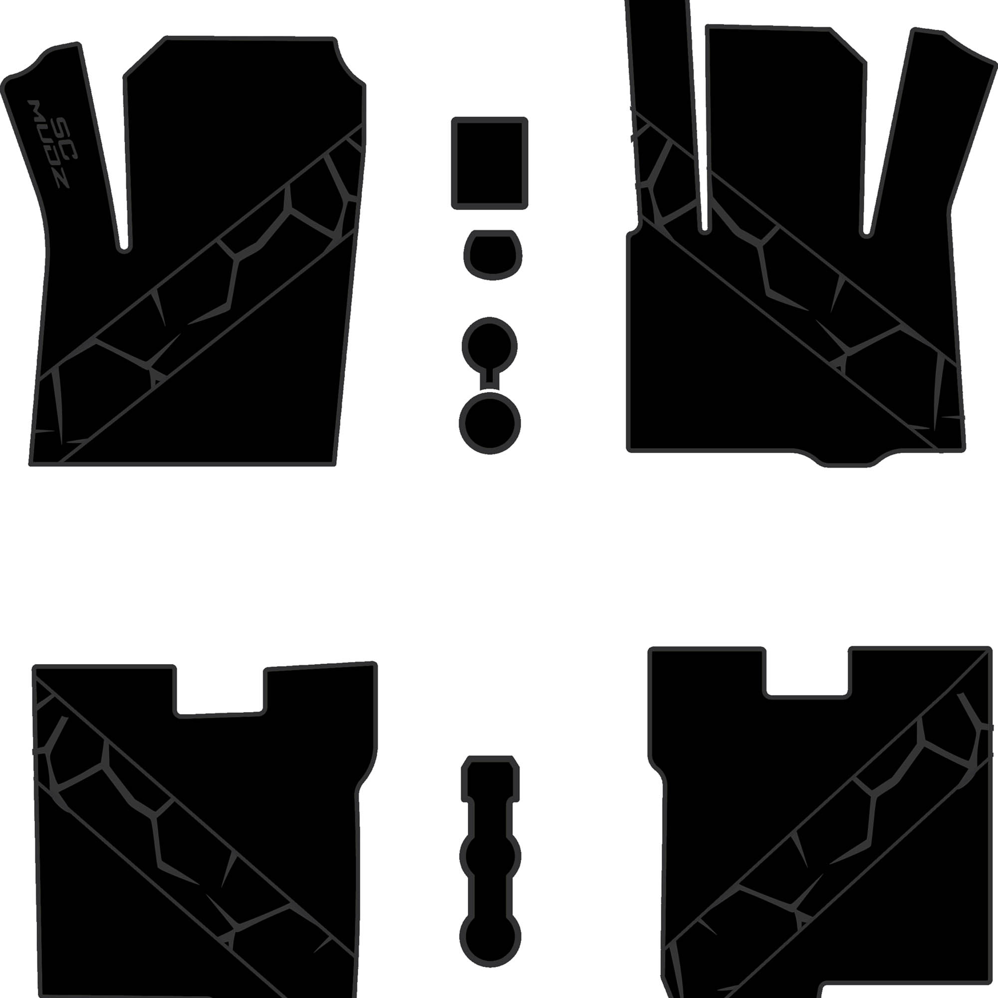 2022-2026 Polaris RZR Pro R - 4 Seat Floor Mats - OEM