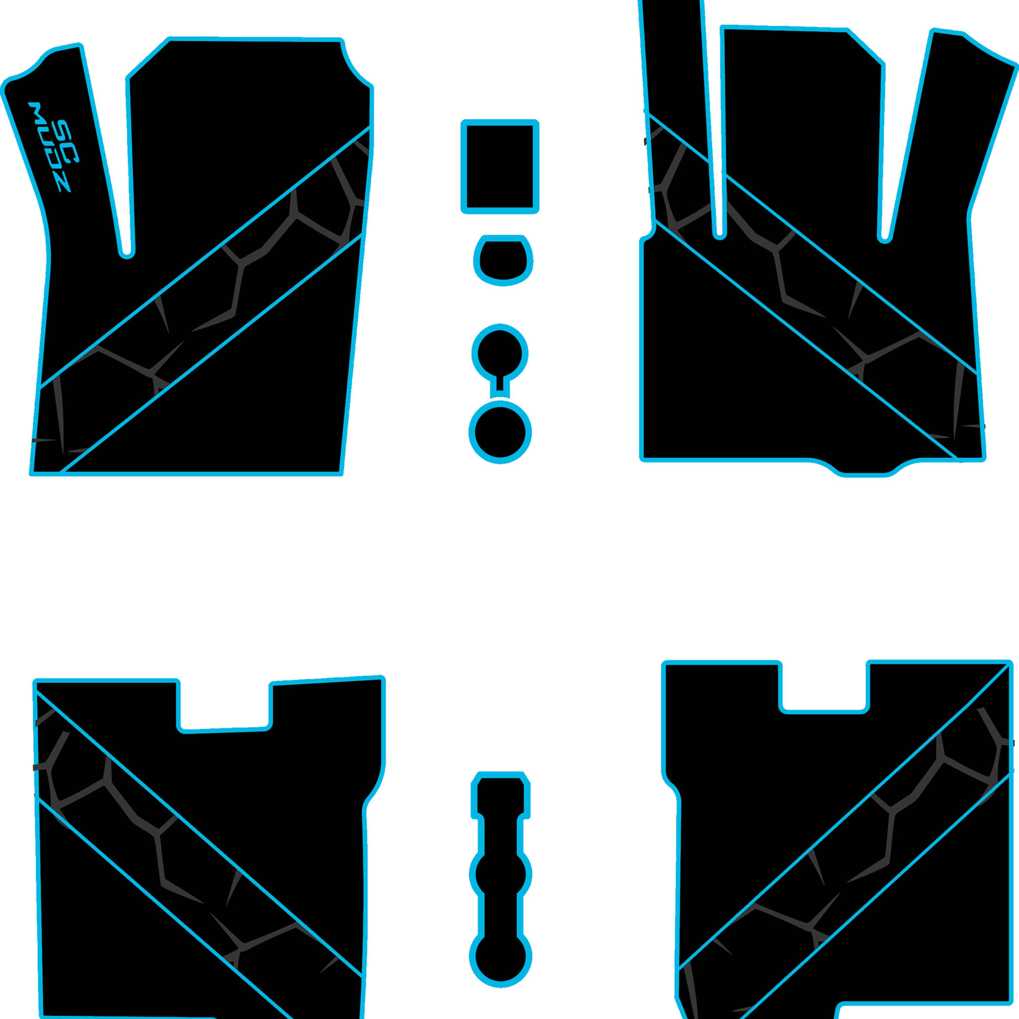 2022-2026 Polaris RZR Pro R - 4 Seat Floor Mats - OEM