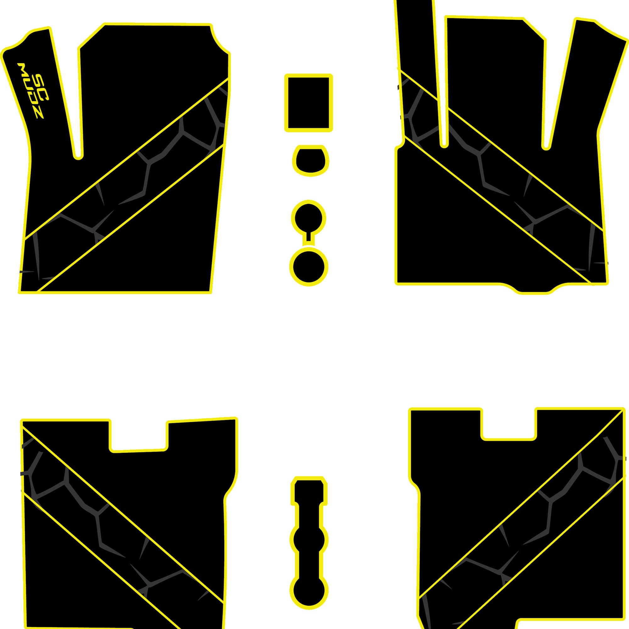 2022-2026 Polaris RZR Pro R - 4 Seat Floor Mats - OEM