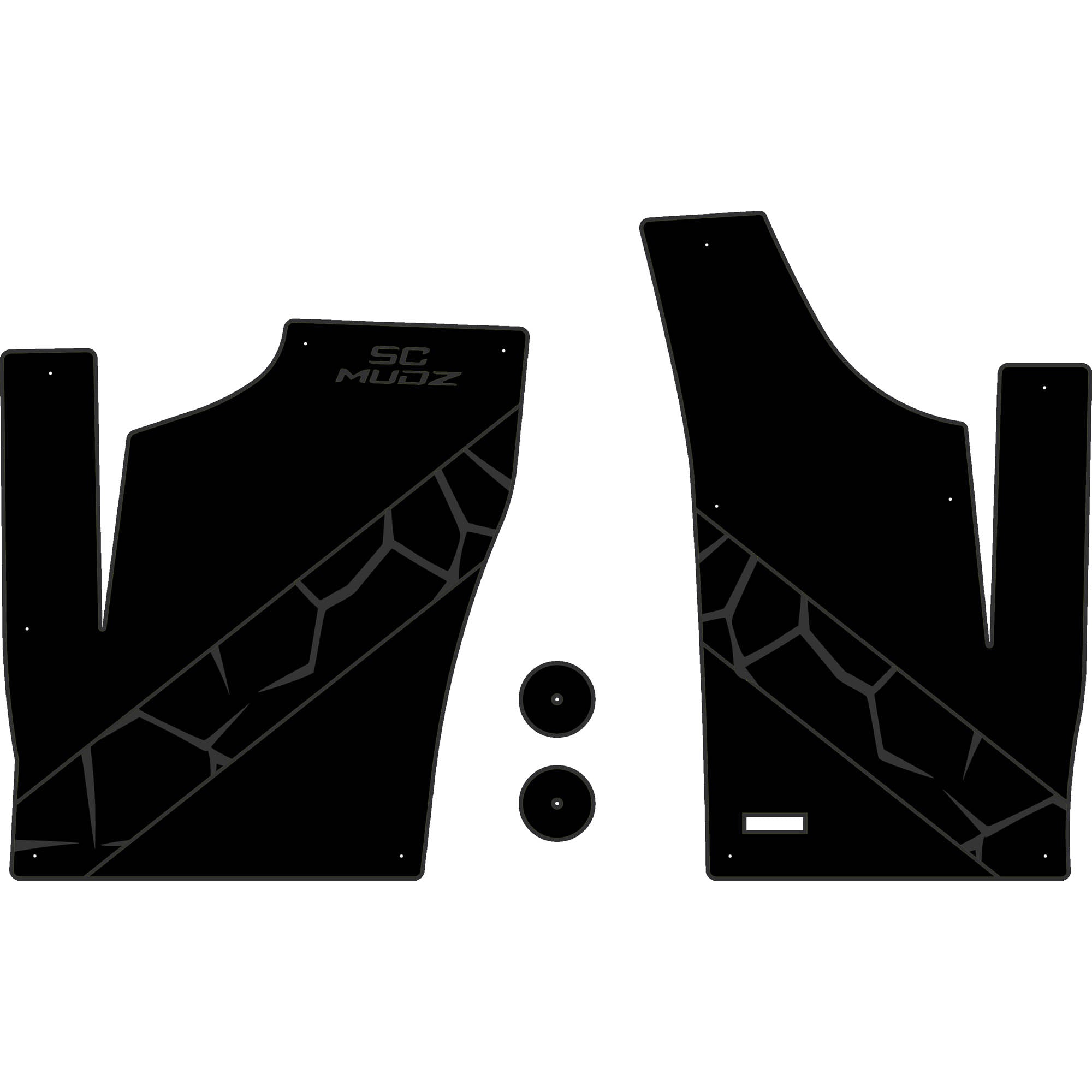 Polaris RZR 1000 - 2 Seat Floor Mats - OEM