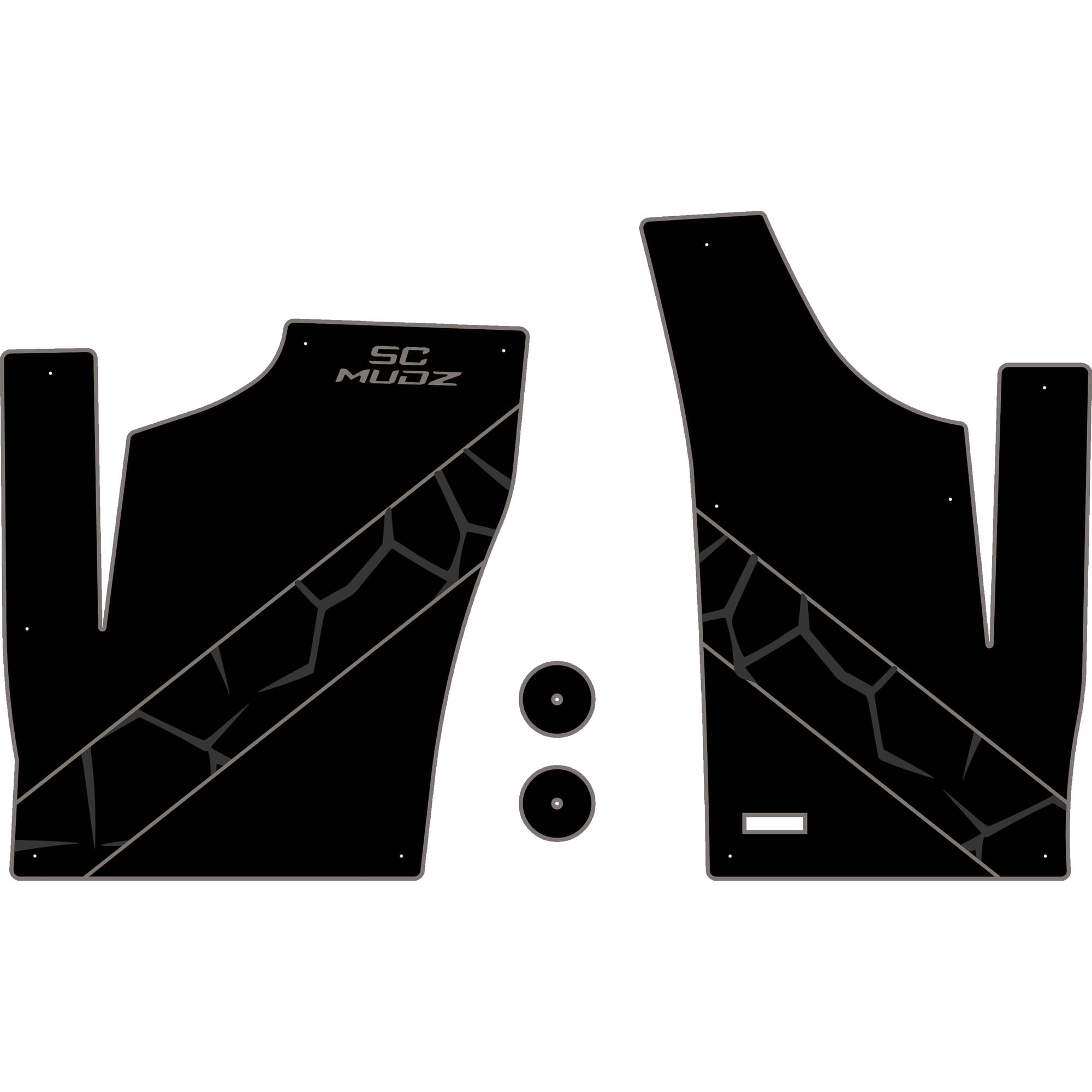 Polaris RZR 1000 - 2 Seat Floor Mats - OEM