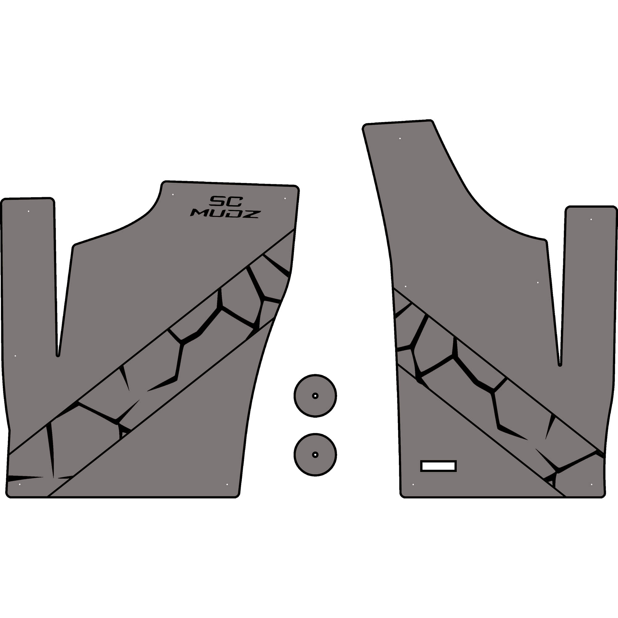 Polaris RZR 1000 - 2 Seat Floor Mats - OEM