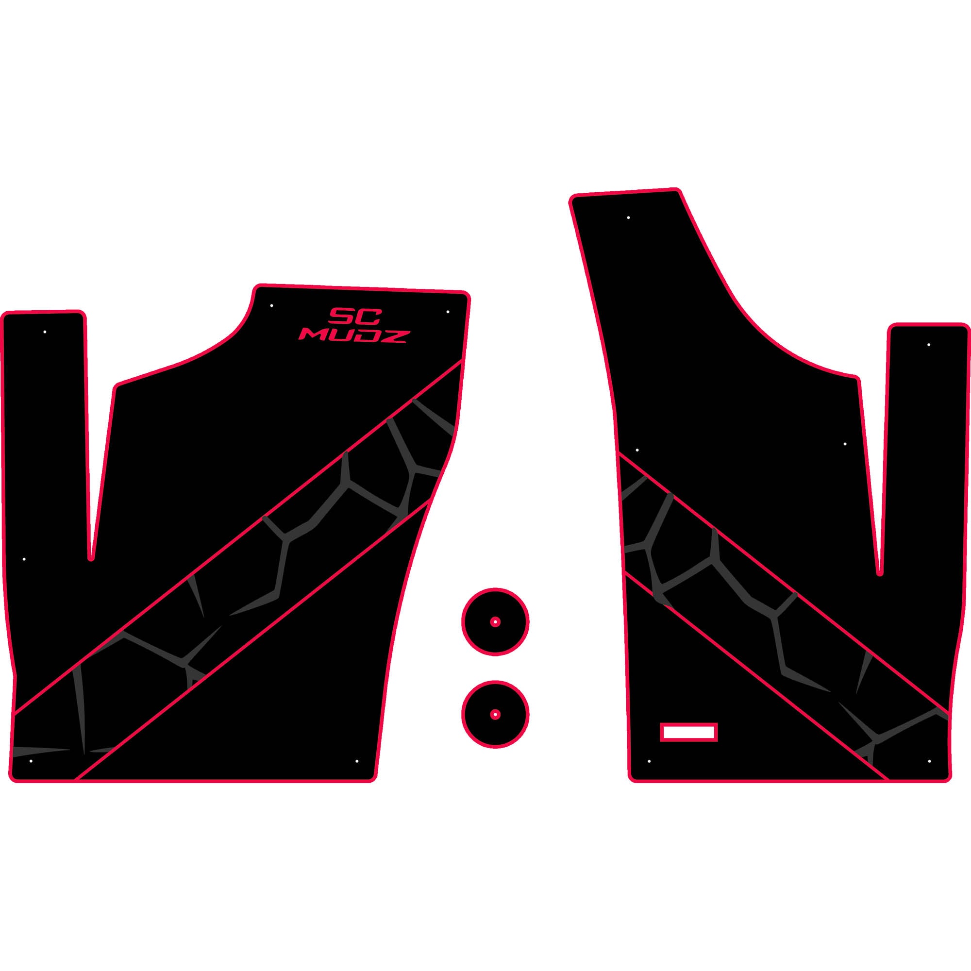 Polaris RZR 1000 - 2 Seat Floor Mats - OEM