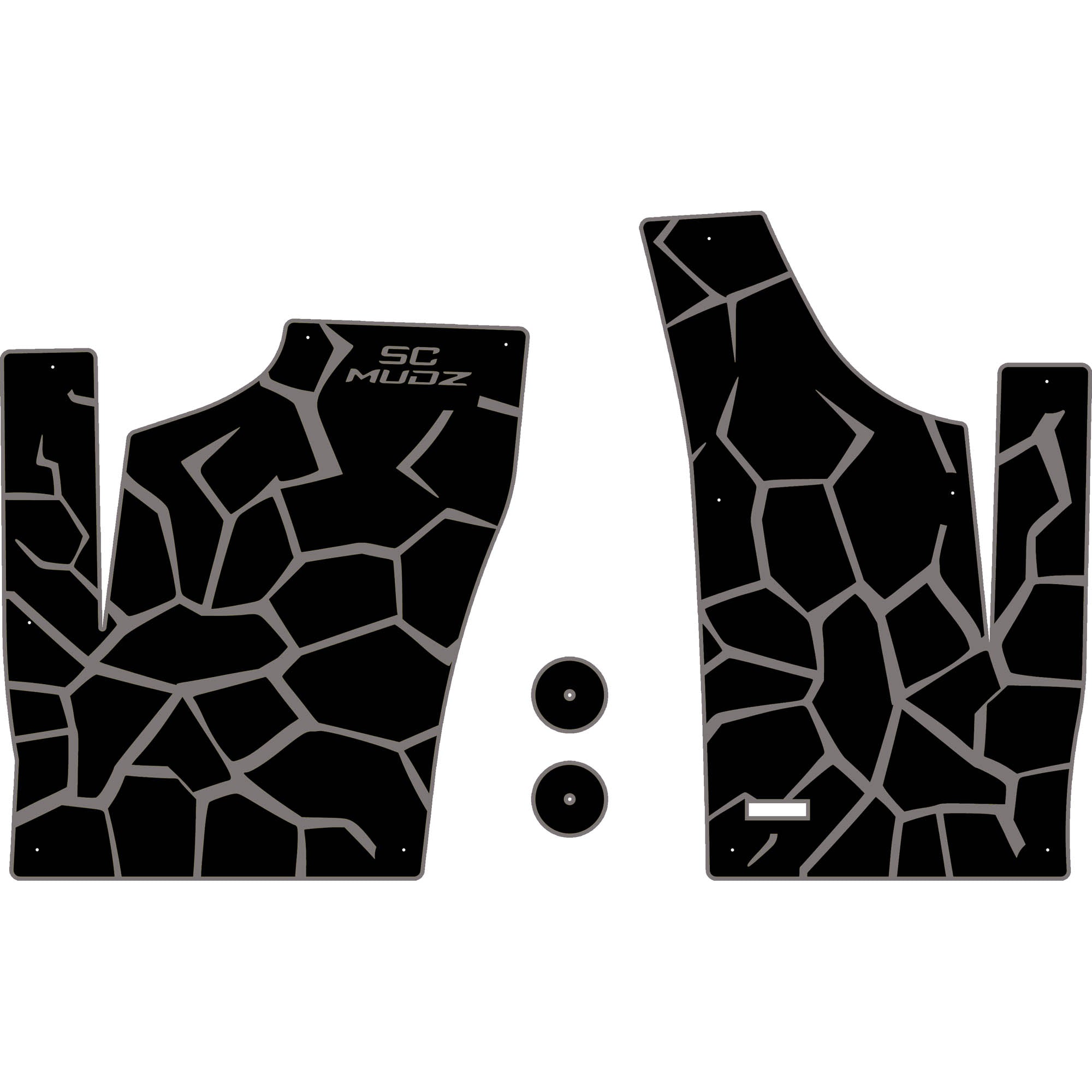 Polaris RZR 1000 - 2 Seat Floor Mats - OEM