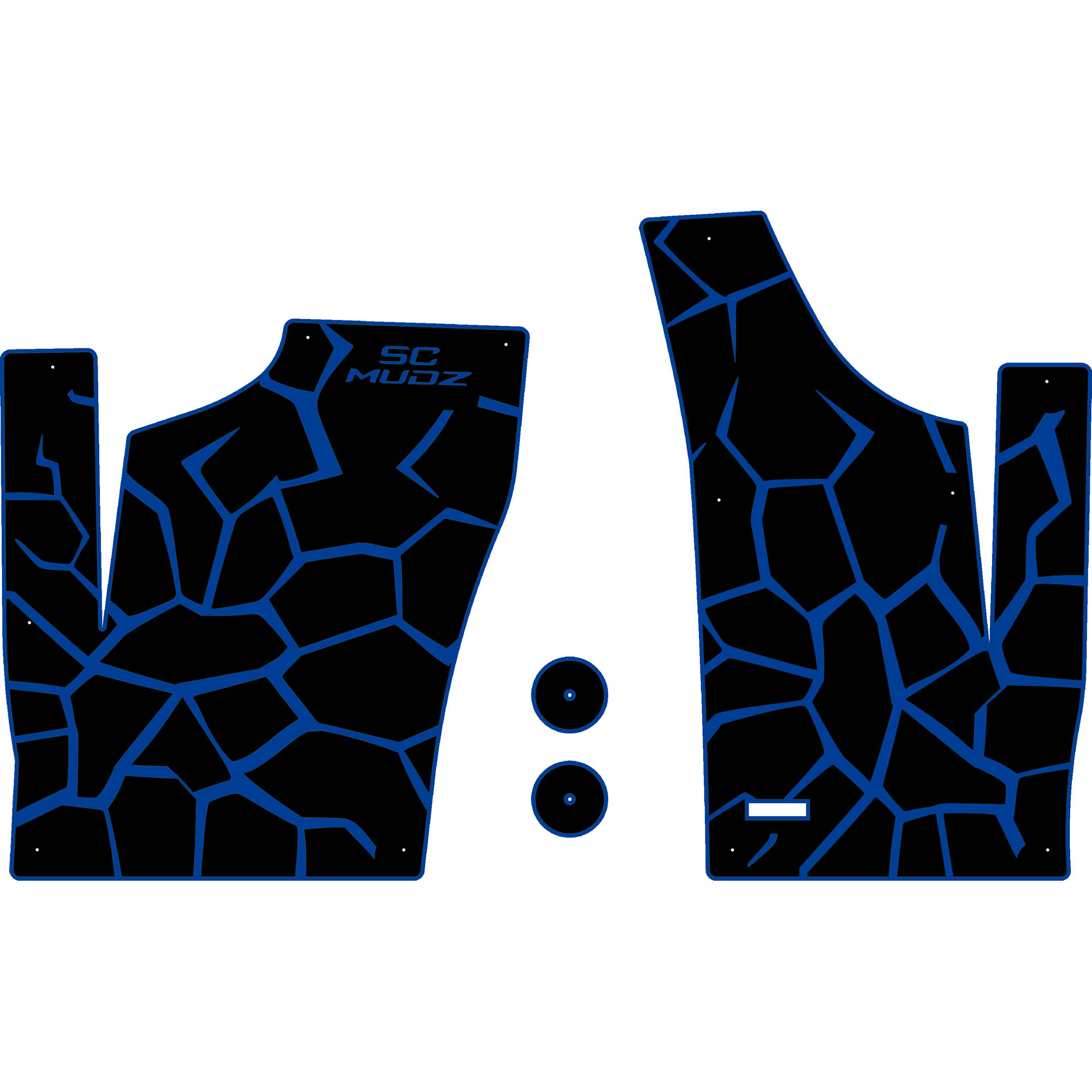 Polaris RZR 1000 - 2 Seat Floor Mats - OEM