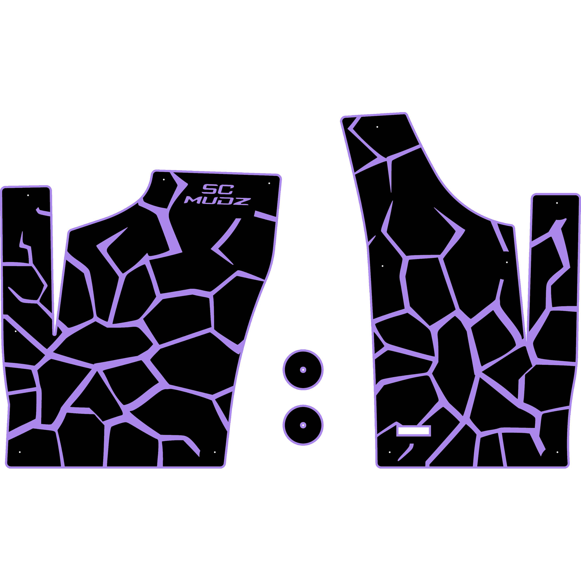 Polaris RZR 1000 - 2 Seat Floor Mats - OEM