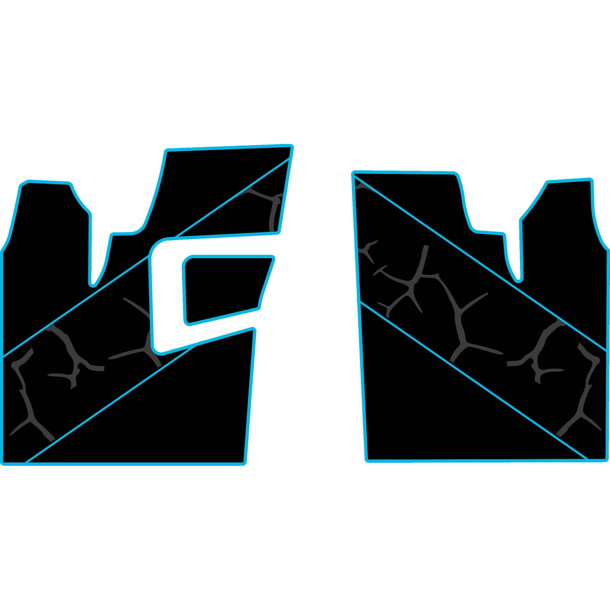 2011-2014 Polaris RZR 900 XP - 2 Seat Floor Mats - OEM