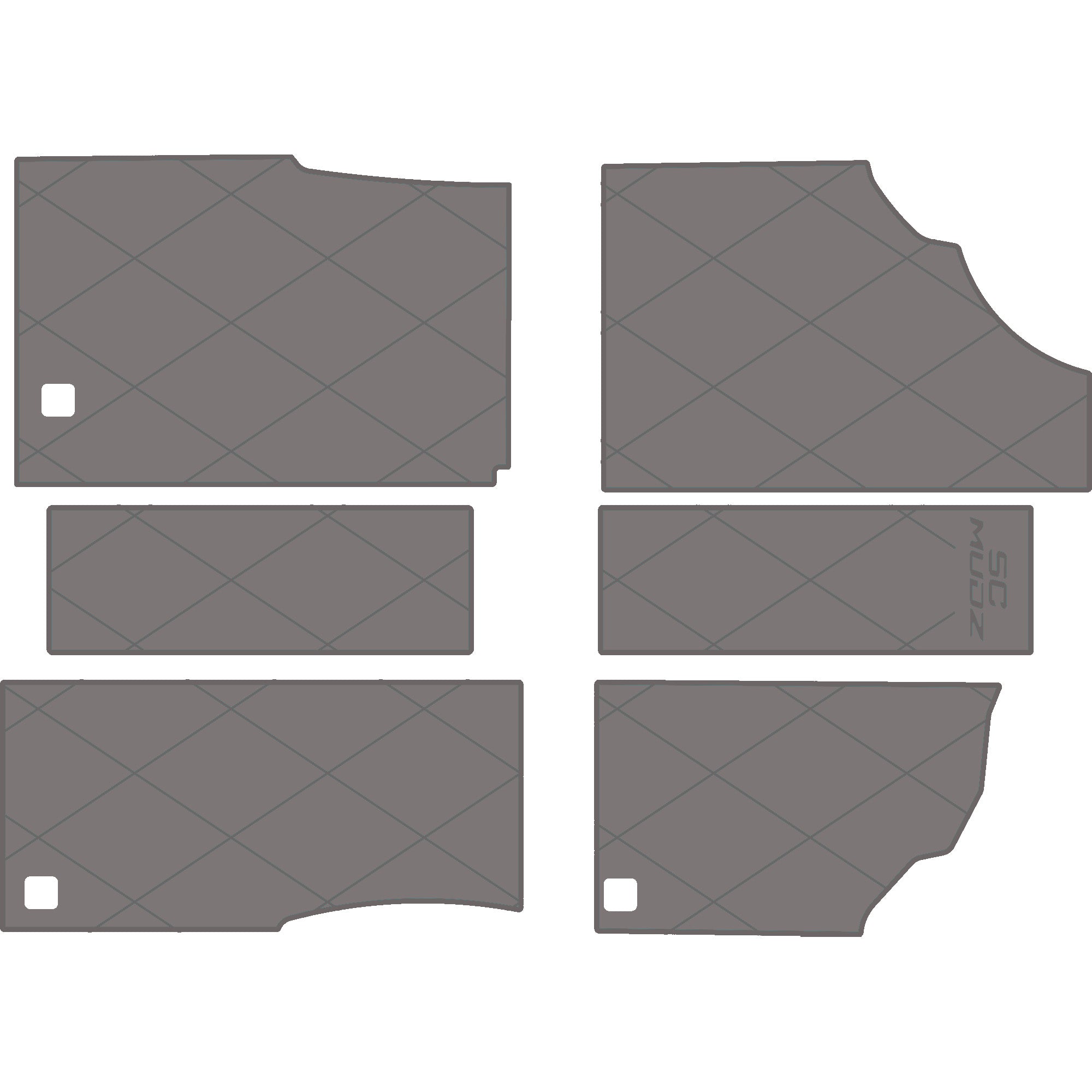 Can-Am Defender - 4 Seat Floor Mats - OEM