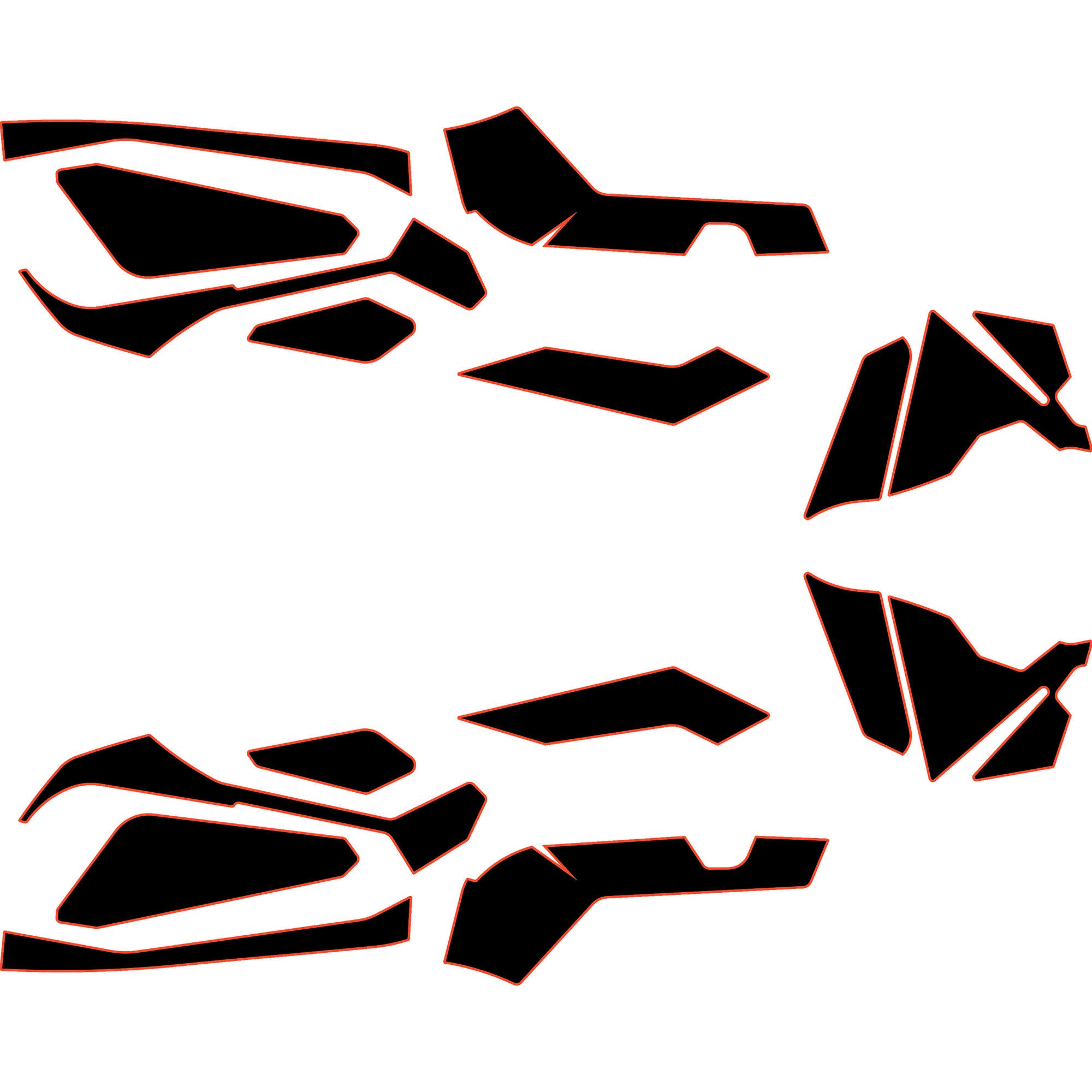 2023-2025 Can-Am Maverick R - 2 Seat Door Liners & Dash Kit - OEM