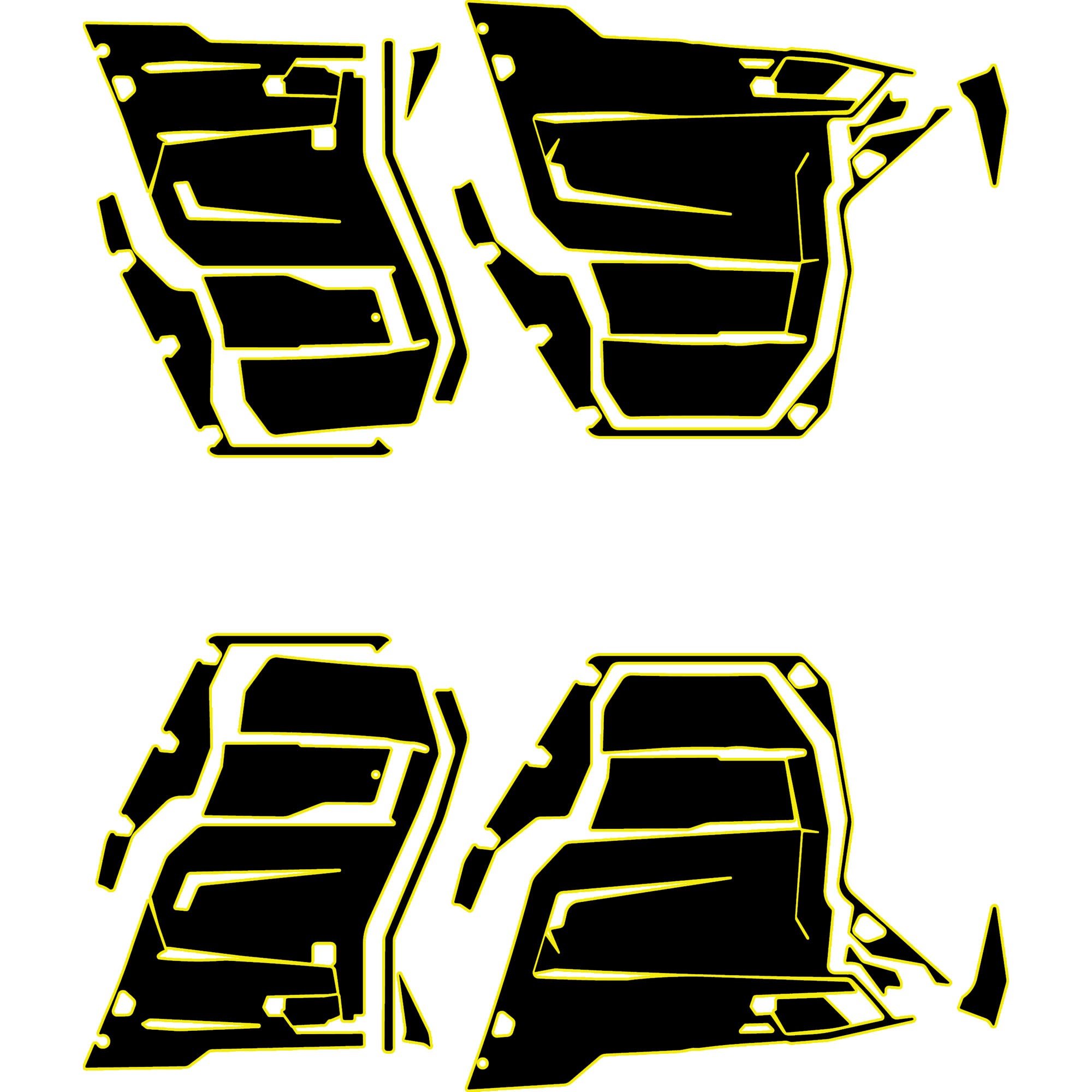 Can-Am Defender - 4 Seat Door Liners - OEM