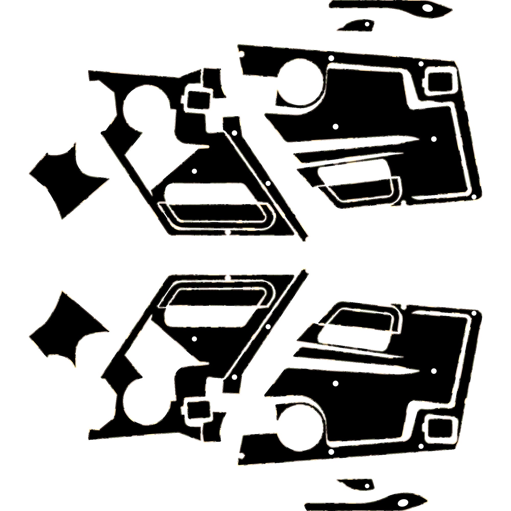 Speed UTV El Jefe - 4 Seat Door Liners - OEM