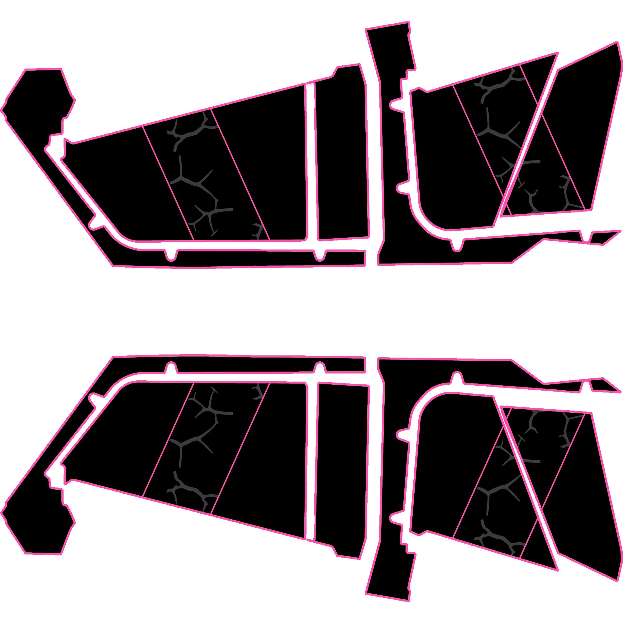 Polaris RZR Pro R- 4 Seat Door Liners - Moto Armor Partial Coverage