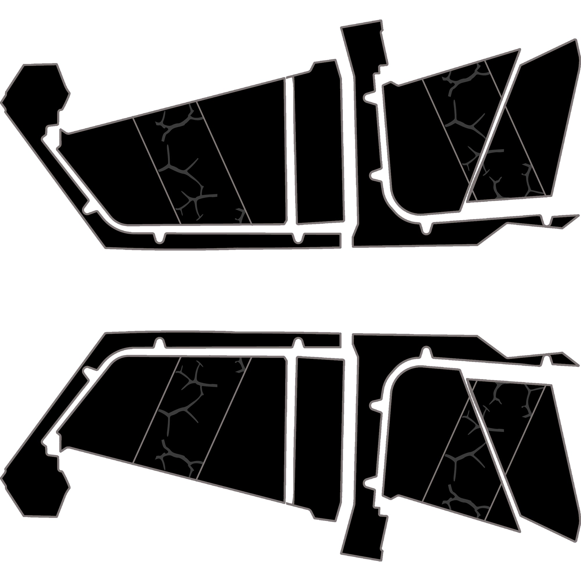 Polaris RZR Pro R- 4 Seat Door Liners - Moto Armor Partial Coverage