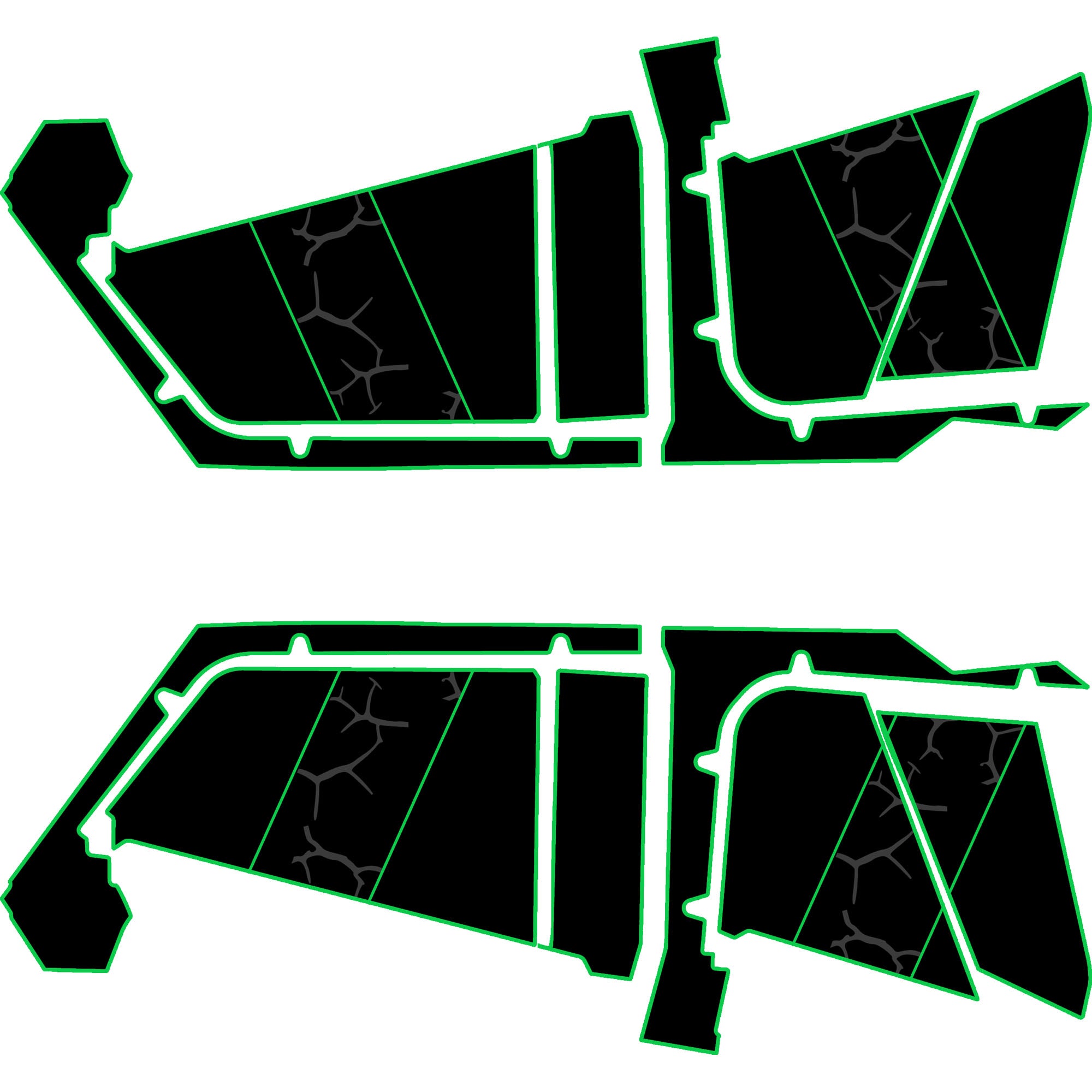 Polaris RZR Pro R- 4 Seat Door Liners - Moto Armor Partial Coverage