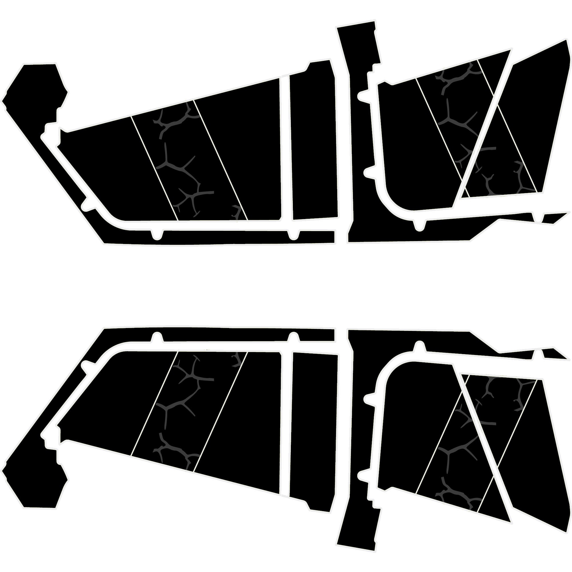 Polaris RZR Pro R- 4 Seat Door Liners - Moto Armor Partial Coverage