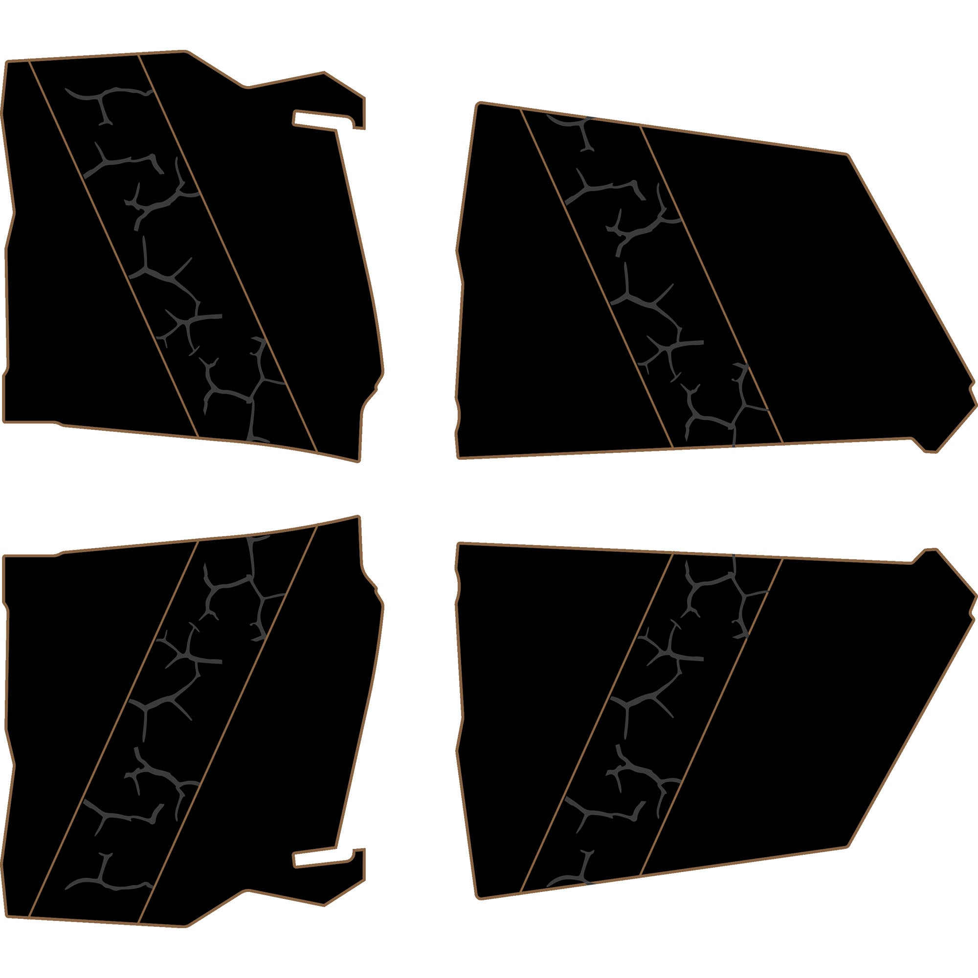 Can-Am Maverick X3 - 4 Seat Door Liners - AZP