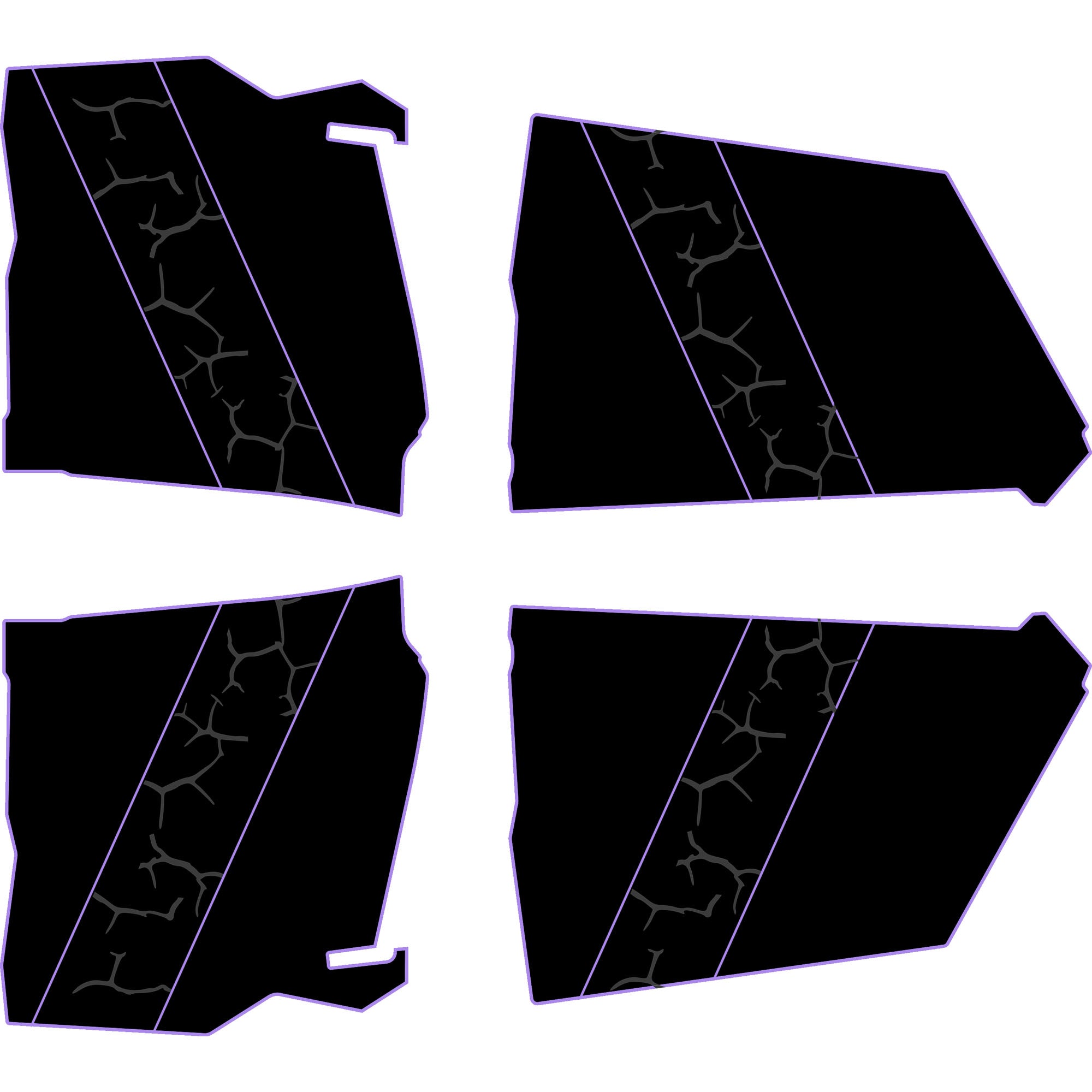 Can-Am Maverick X3 - 4 Seat Door Liners - AZP