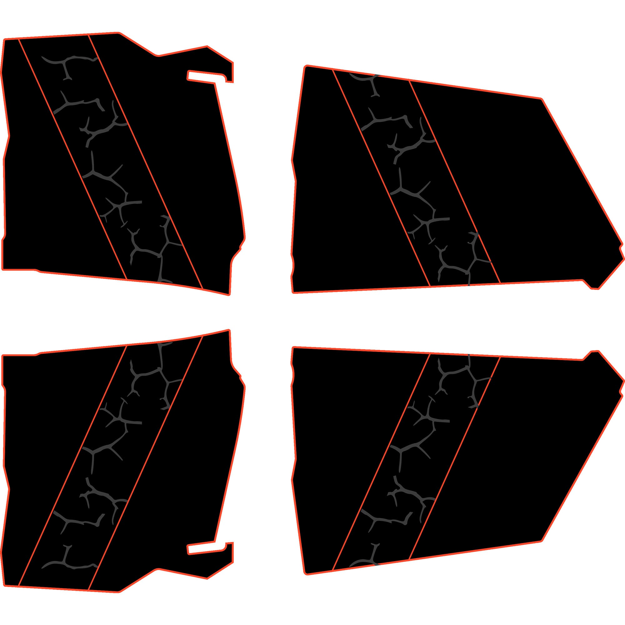 Can-Am Maverick X3 - 4 Seat Door Liners - AZP