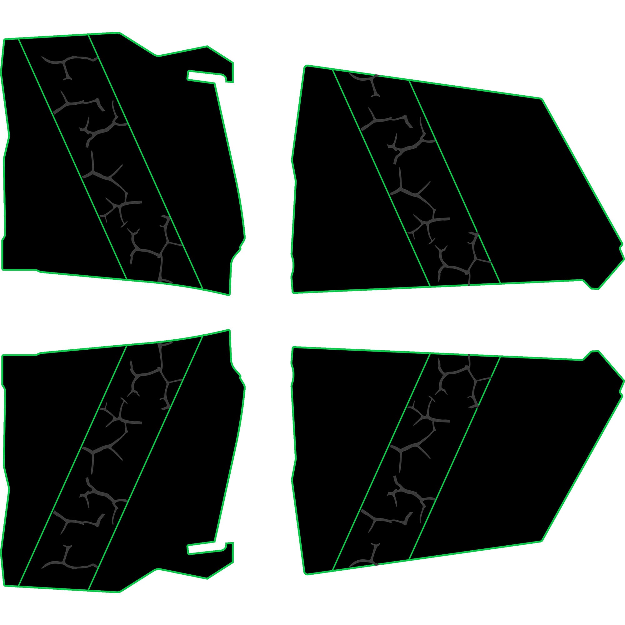 Can-Am Maverick X3 - 4 Seat Door Liners - AZP