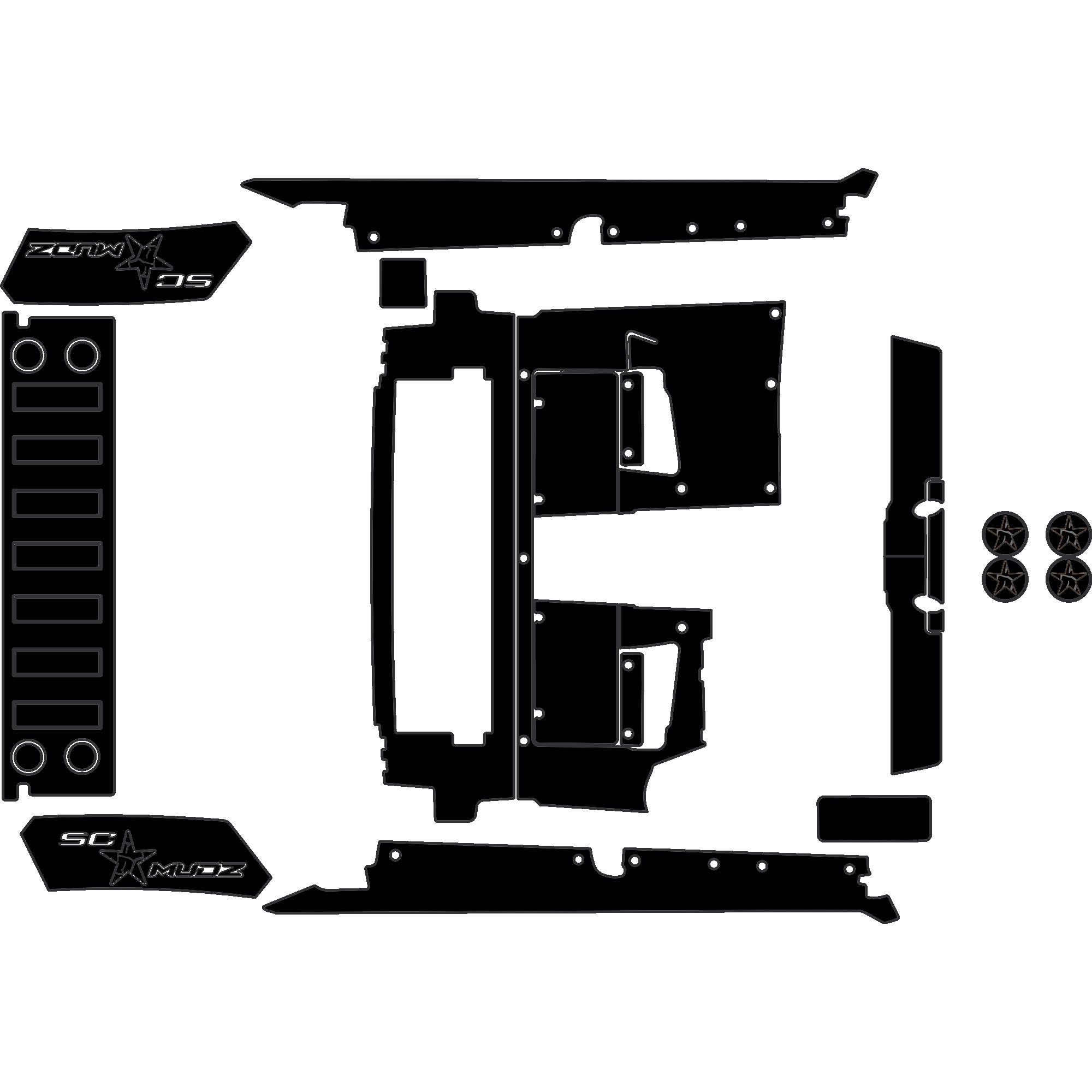 Speed UTV El Jefe - 4 Seat Accessory Kit - OEM