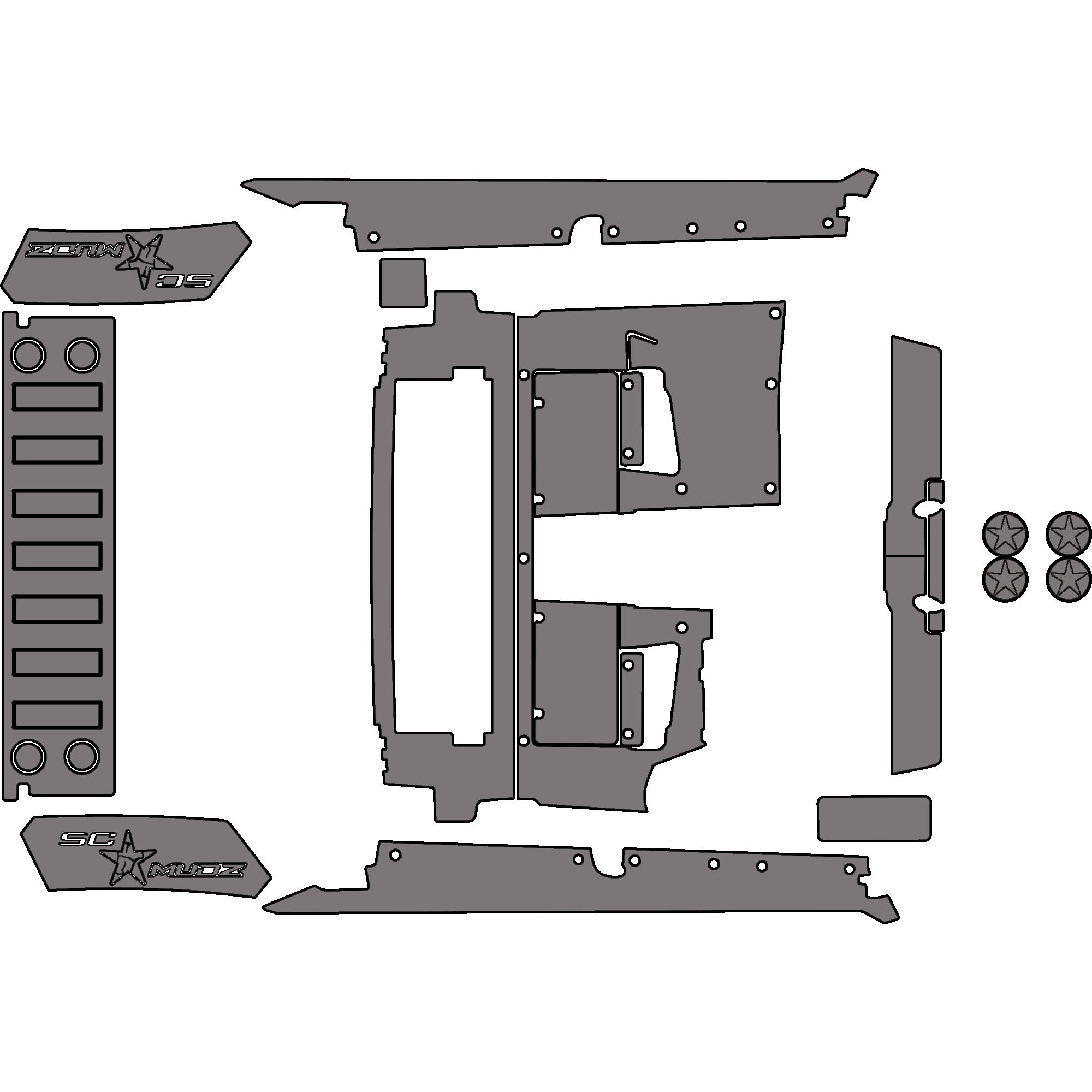 Speed UTV El Jefe - 4 Seat Accessory Kit - OEM