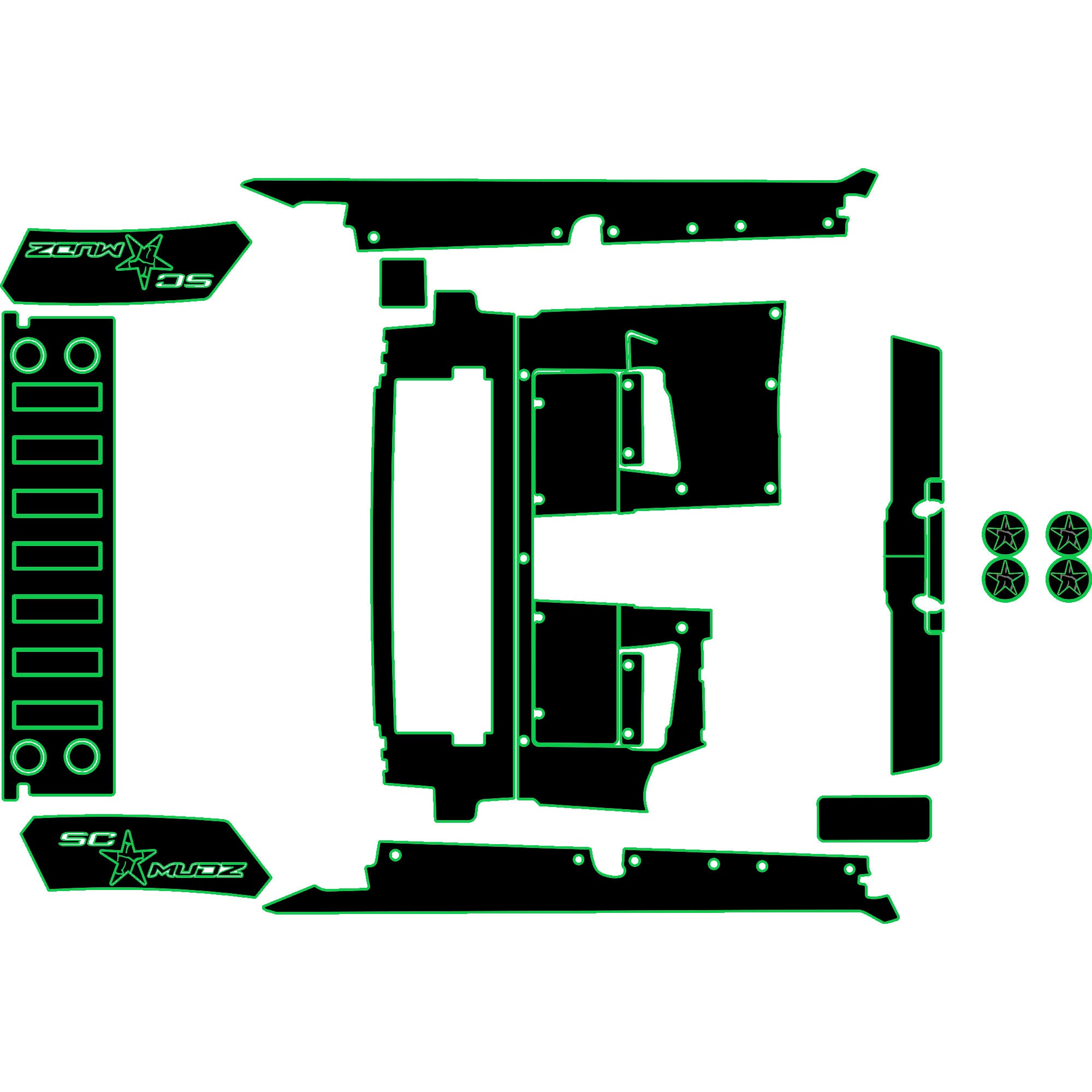 Speed UTV El Jefe - 4 Seat Accessory Kit - OEM