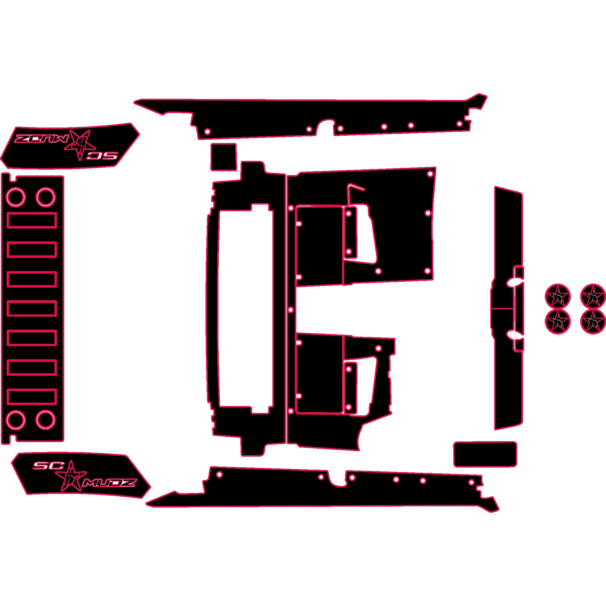 Speed UTV El Jefe - 4 Seat Accessory Kit - OEM