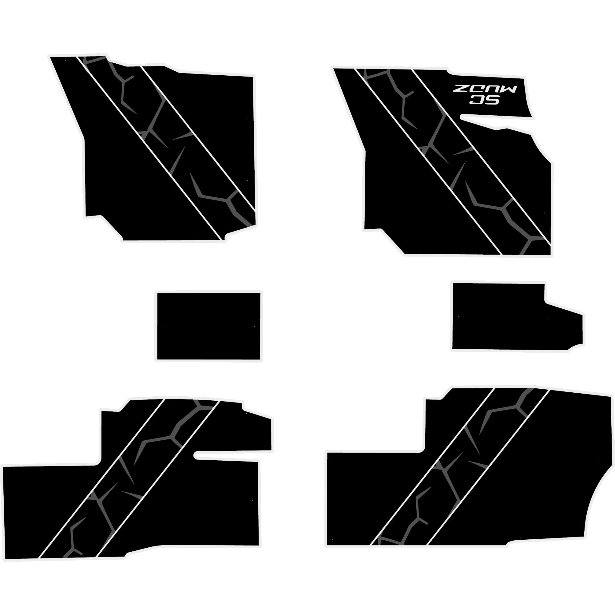 Polaris Ranger 1500 - 4 Seat Floor Mats - OEM