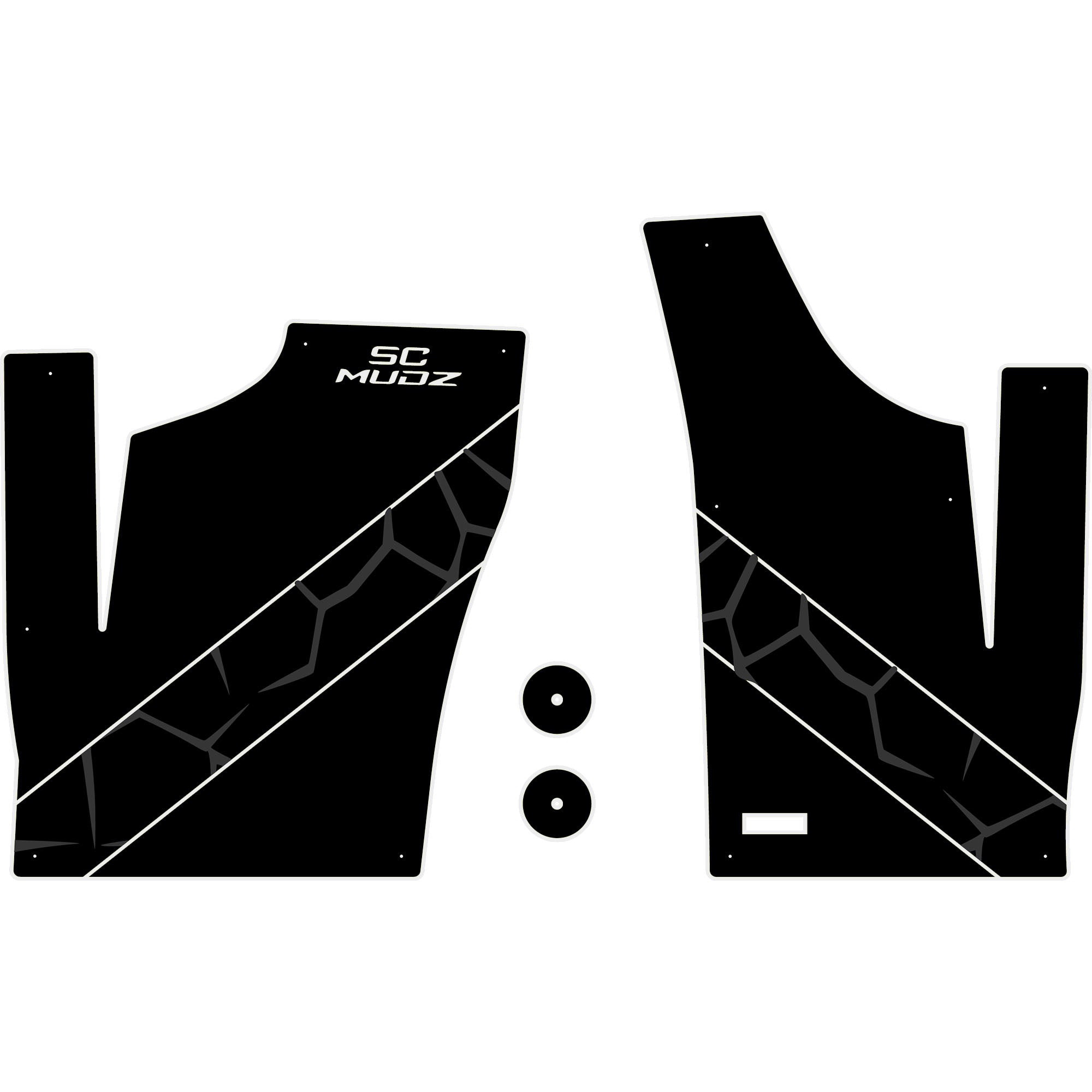 Polaris RZR 1000 - 2 Seat Floor Mats - OEM