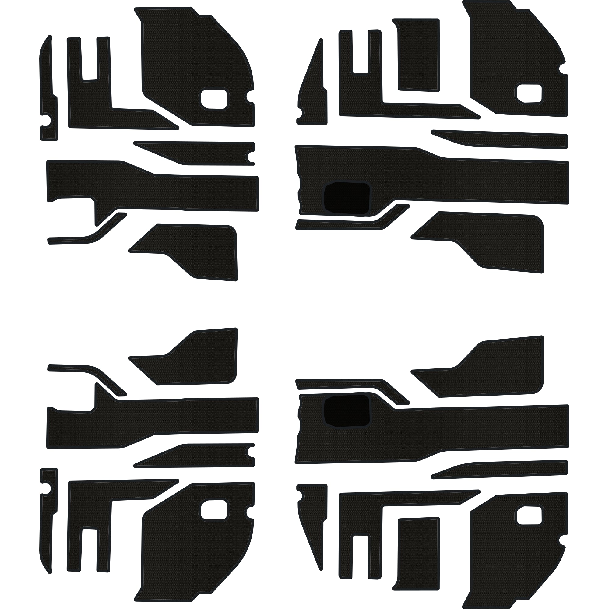 Polaris Ranger 1500 - 4 Seat Interior Door Liners - OEM