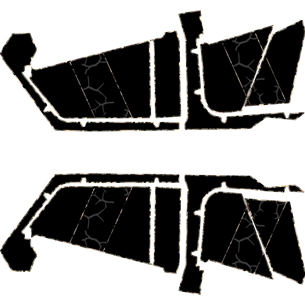 Polaris RZR Pro R- 4 Seat Door Liners - Moto Armor Partial Coverage