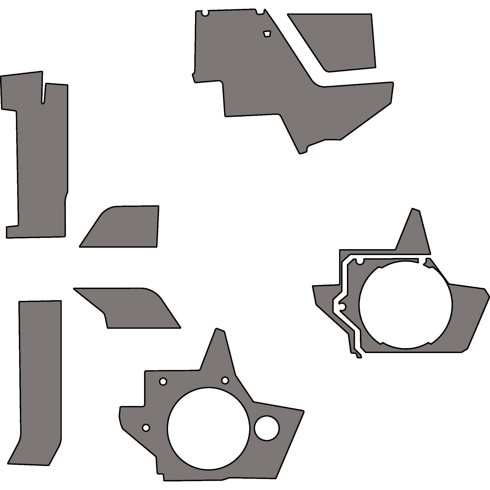 Polaris Xpedition - 2 & 4 Seat Interior Armor Kit - OEM