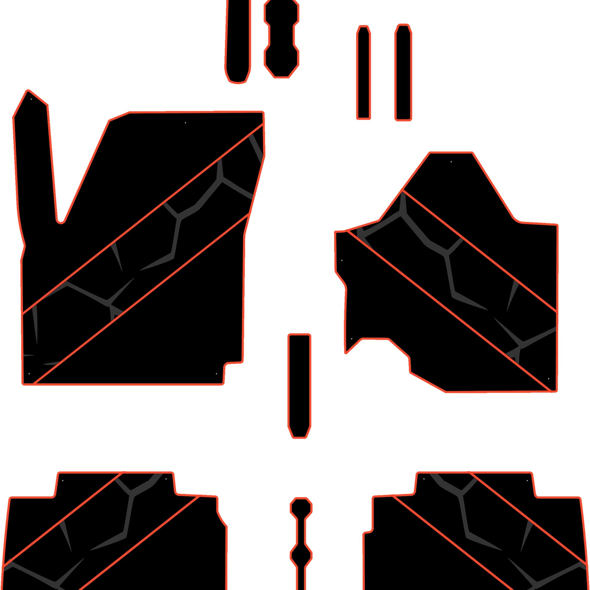 2024-2025 Can-Am Maverick R - 4 Seat Floor Mats - OEM