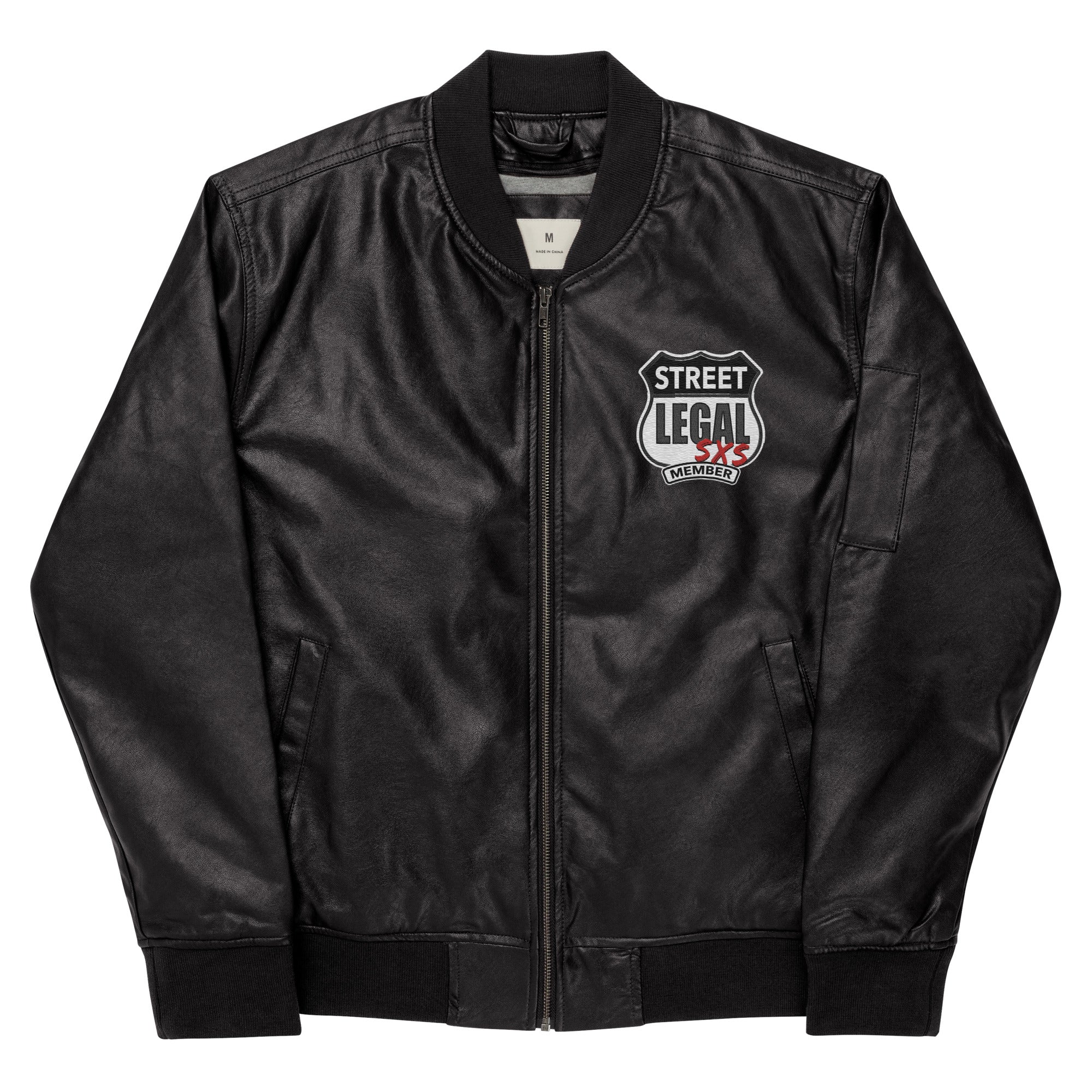 Street Legal SXS Member Badge - Leather Bomber Jacket