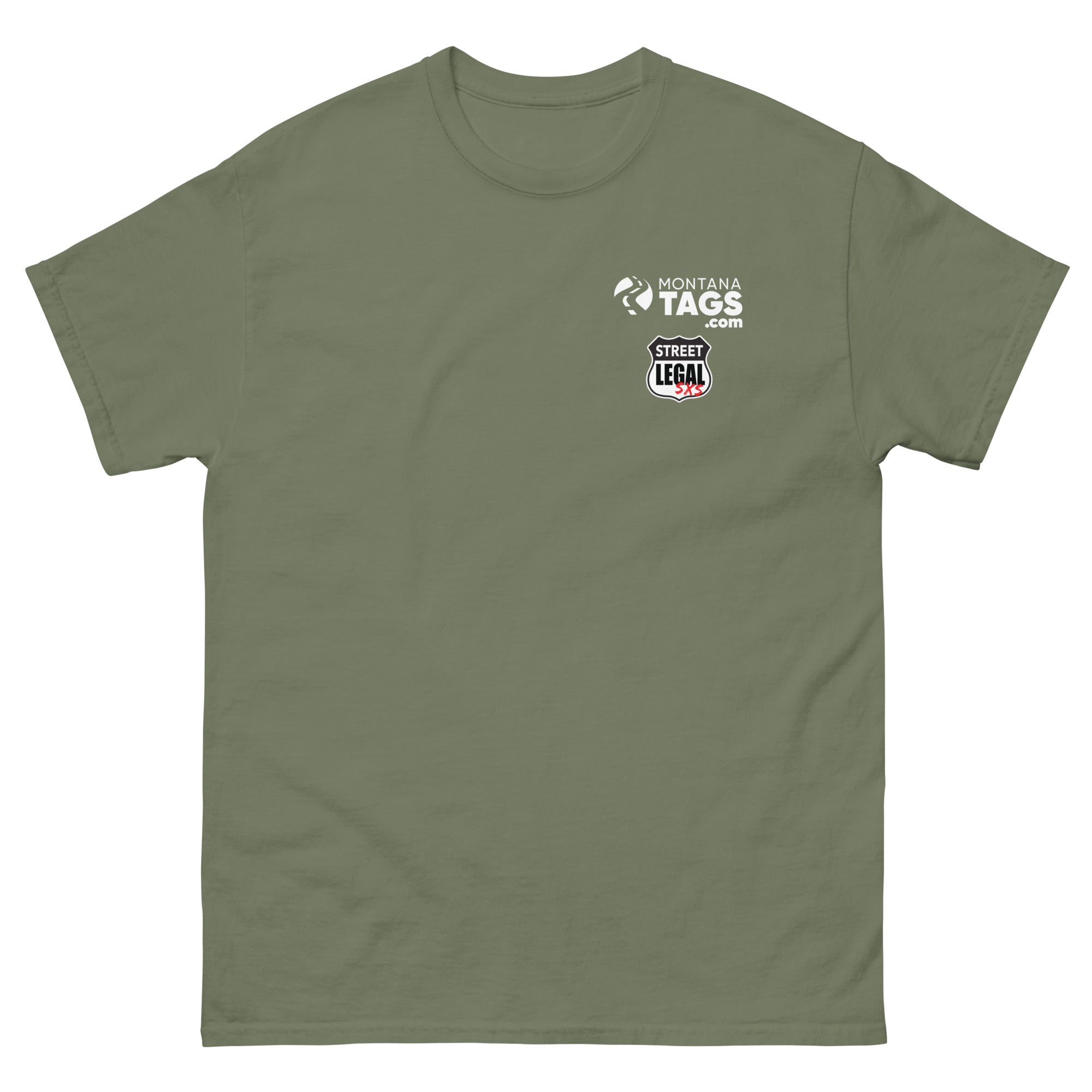 Montana Tags / Street Legal SXS - Chest Print - T-Shirt
